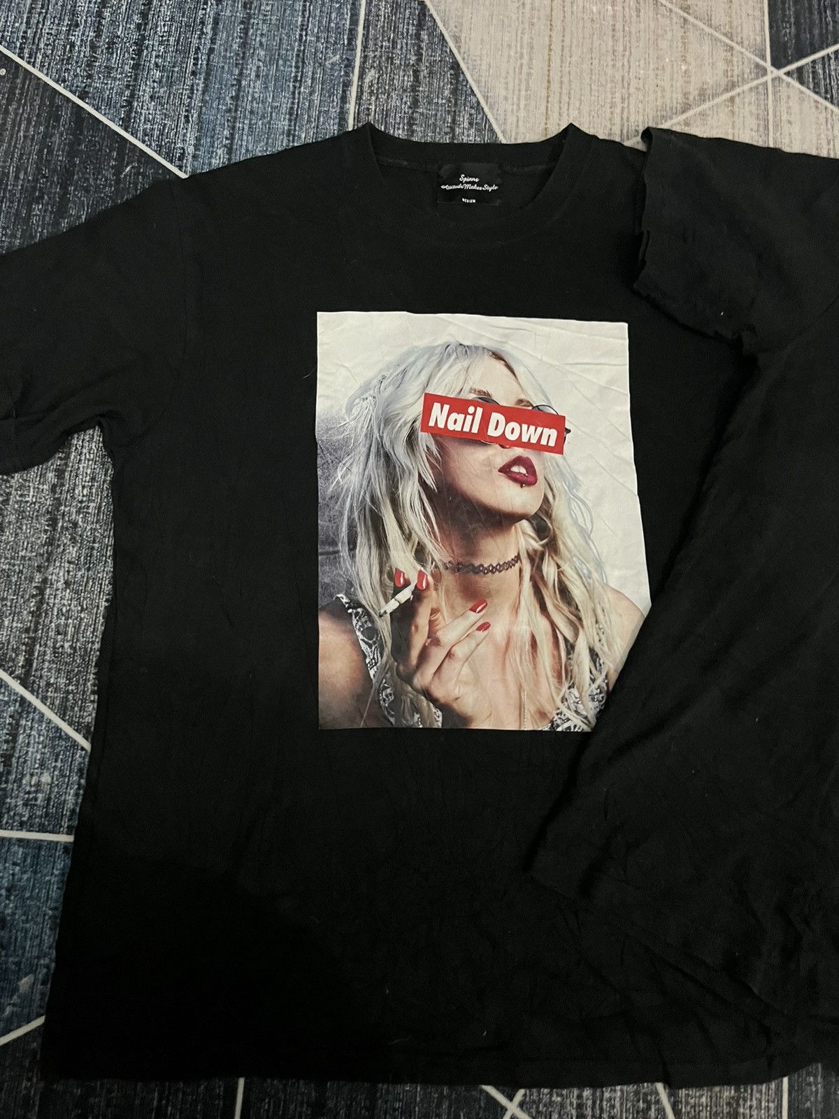14th Addiction Lot of 2 Nail Down SPINNS JAPANESE DESIGNER Model Photo Tee Size US L / EU 52-54 / 3 - 2 Thumbnail