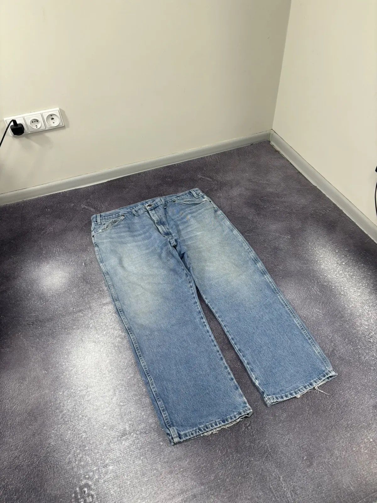 Dickies × Vintage Vintage Dickies American Faded Light Blue Denim Baggy Jeans Size US 44 / EU 60 - 6 Thumbnail