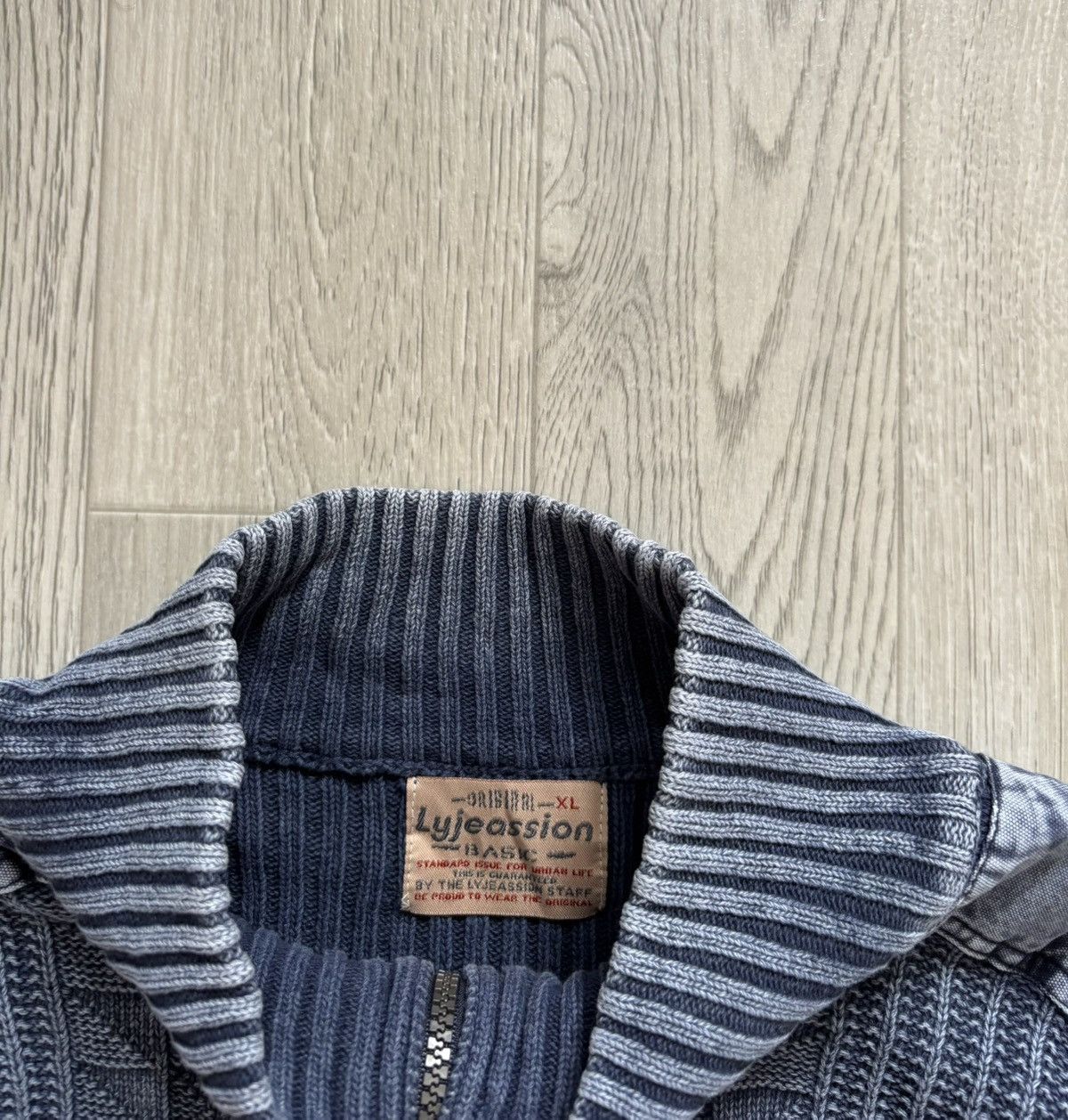 Vintage Crazy Avantgarde Zip Sweater Diesel Style Japanese Size US XL / EU 56 / 4 - 2 Thumbnail