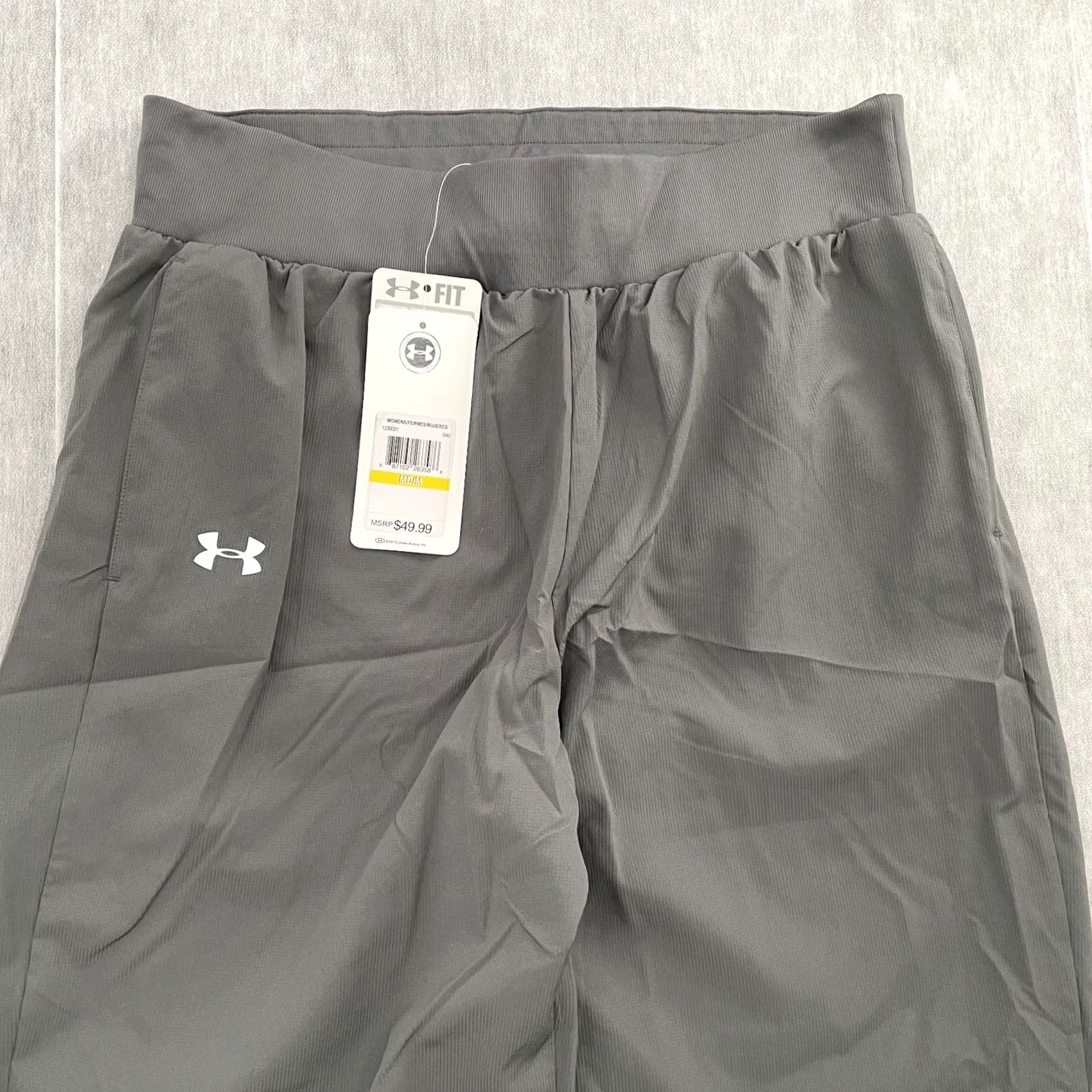 Under Armour Under Armour Pants Womens Medium Gray Loose Jogger Pockets Heatgear Ladies M NEW Size 32" / US 10 / IT 46 - 3 Thumbnail