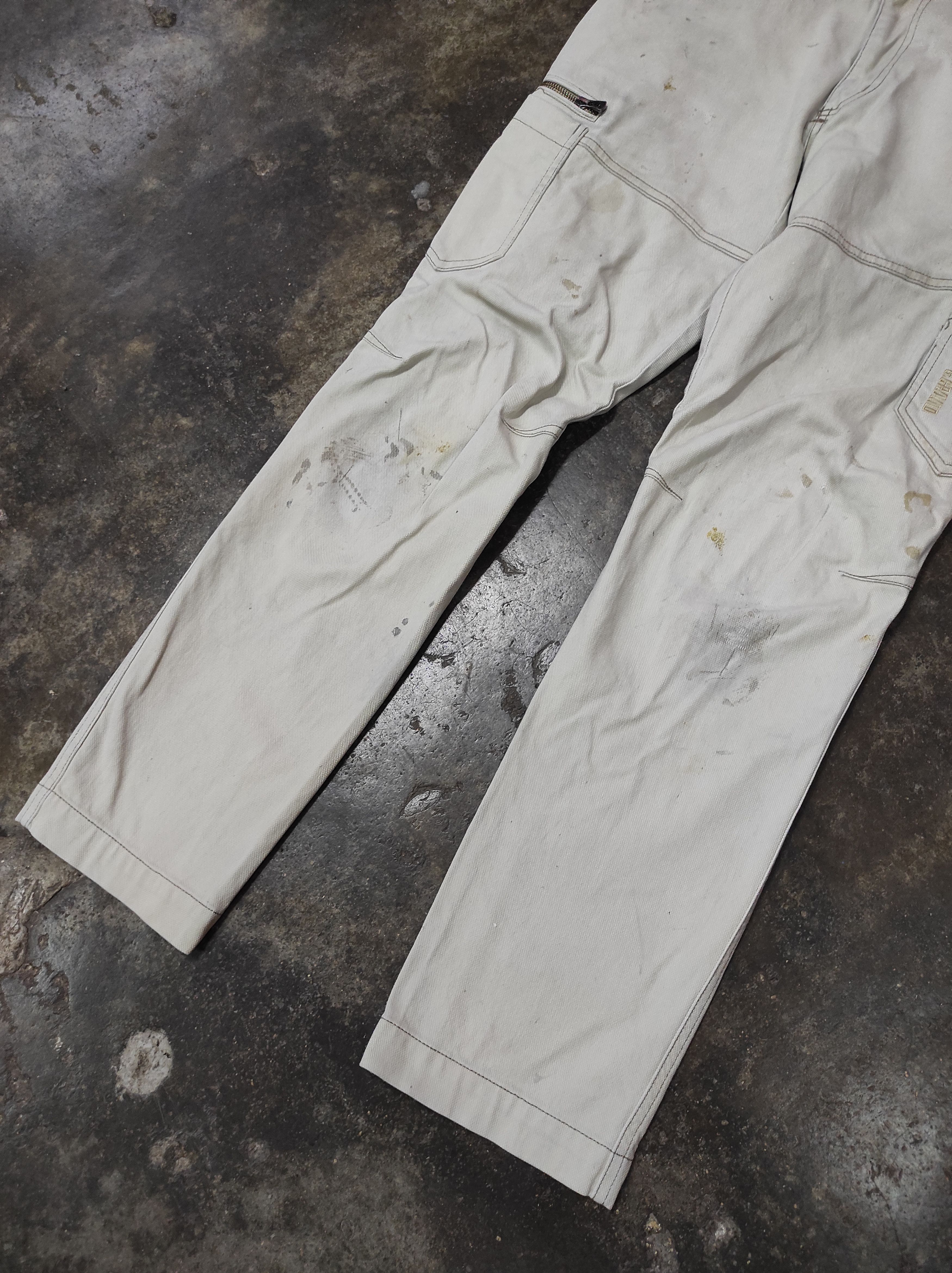 Japanese Brand G . GROUND TACTICAL CARGO POCKET DENIM JEANS DISTRESSED Size US 30 / EU 46 - 3 Thumbnail