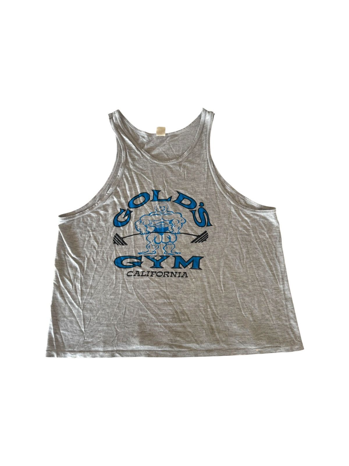 Vintage *RARE* GOLD’S GYM 80s VINTAGE BODYBUILDING TANK TOP Size US XL / EU 56 / 4 - 4 Thumbnail