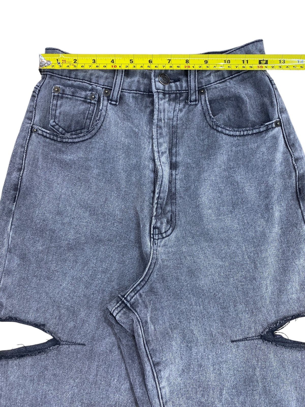 Japanese Brand Japanese Brand GRL Faded Wash Cut Out Style Jeans Size 24" / US 00 / IT 34 - 11 Thumbnail