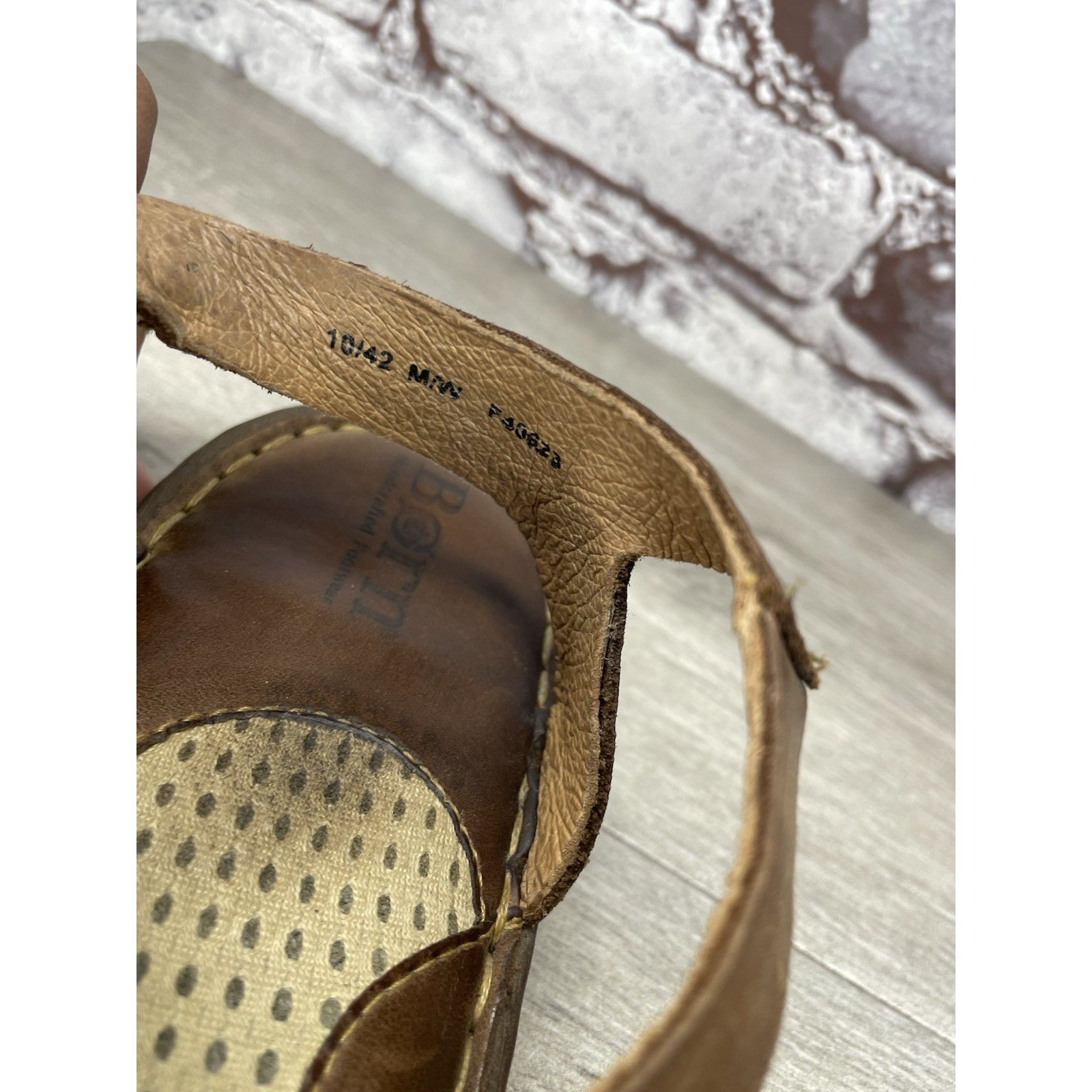 Born Born Handcrafted Brown Leather Strappy Casual Sandals Women’ Size US 10 / IT 40 - 7 Thumbnail