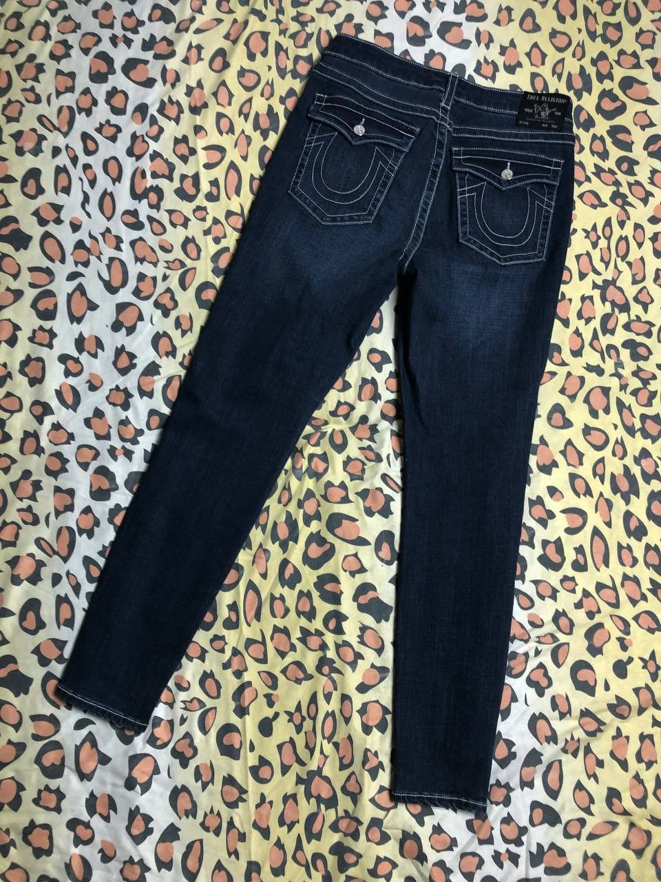 True Religion × Vintage Vintage True Religion Bobby Big T Y2K Denim Flare Jeans Size 30" / US 8 / IT 44 - 1 Thumbnail