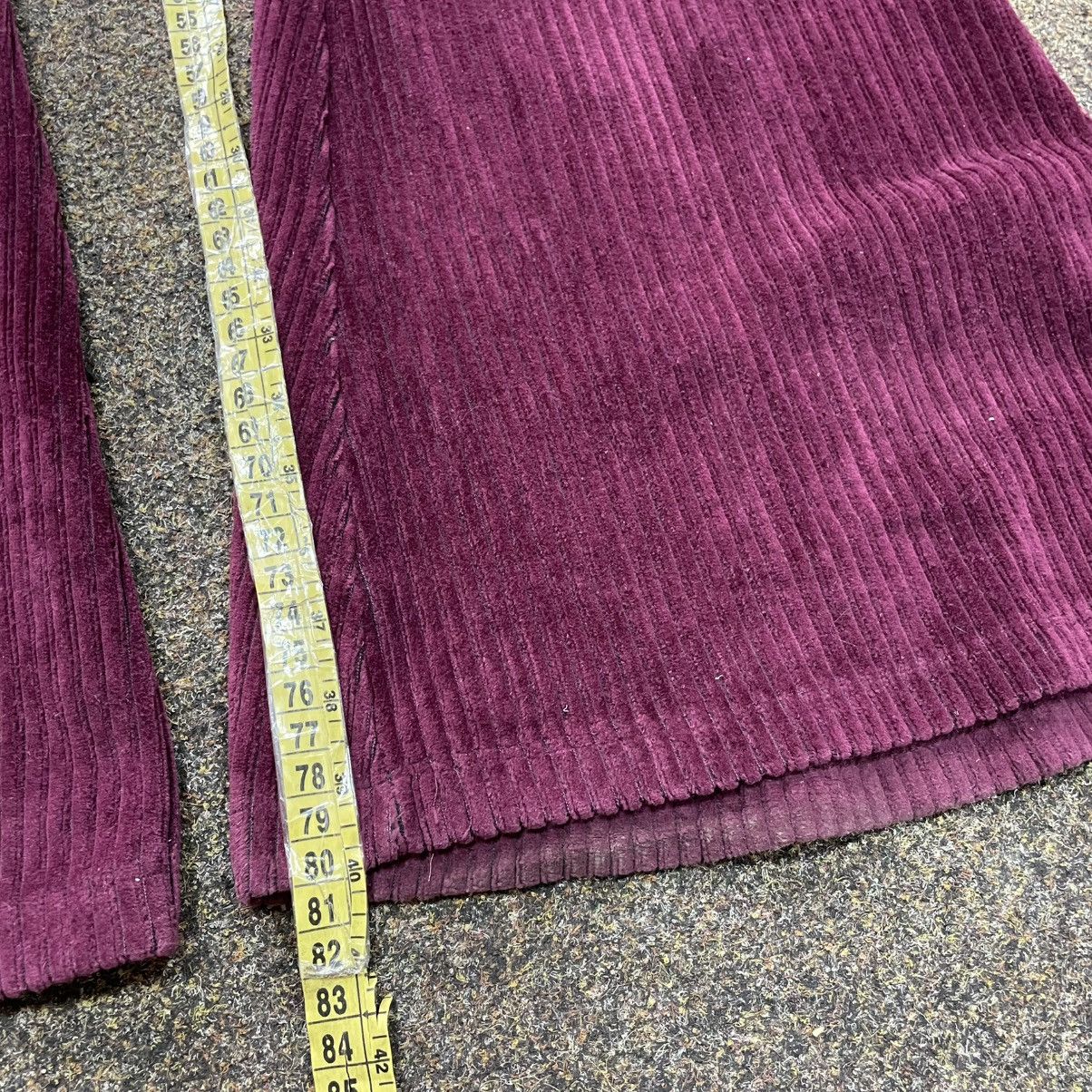 Vintage Vintage Y2K Flared Pants Purple Rave Aesthetic Archive Boxy Size 34" / US 12 / IT 48 - 6 Thumbnail
