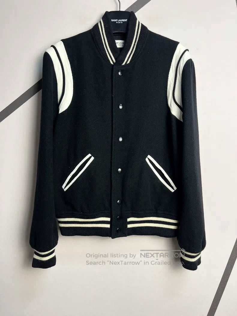 Saint Laurent Paris Saint Laurent Paris Black and White Sheepskin Patched Wool Size US M / EU 48-50 / 2 - 1 Thumbnail