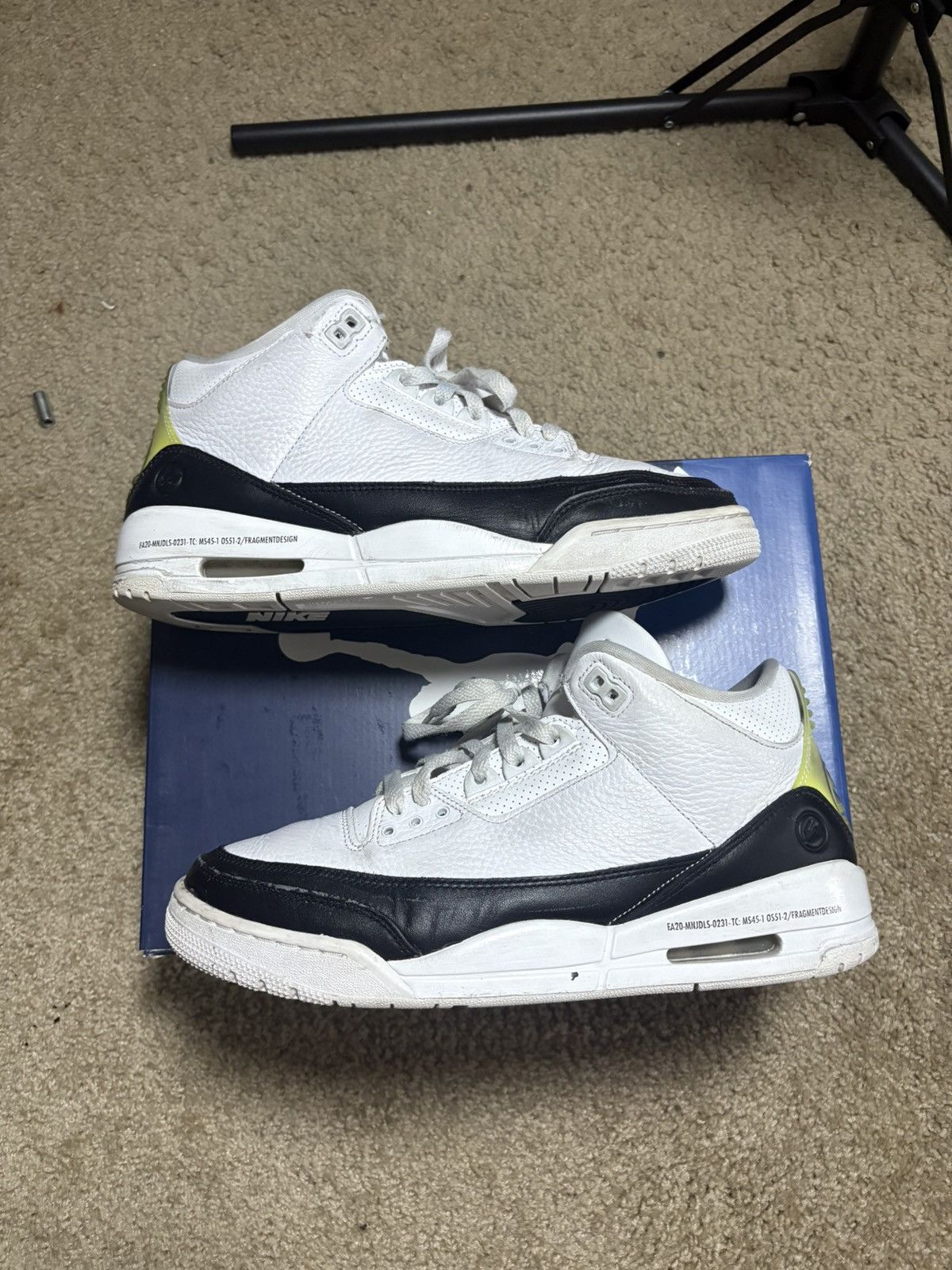 Jordan Brand Jordan 3 retro sp x Fragment deisgn size 10 Size US 10 / EU 43 - 2 Thumbnail
