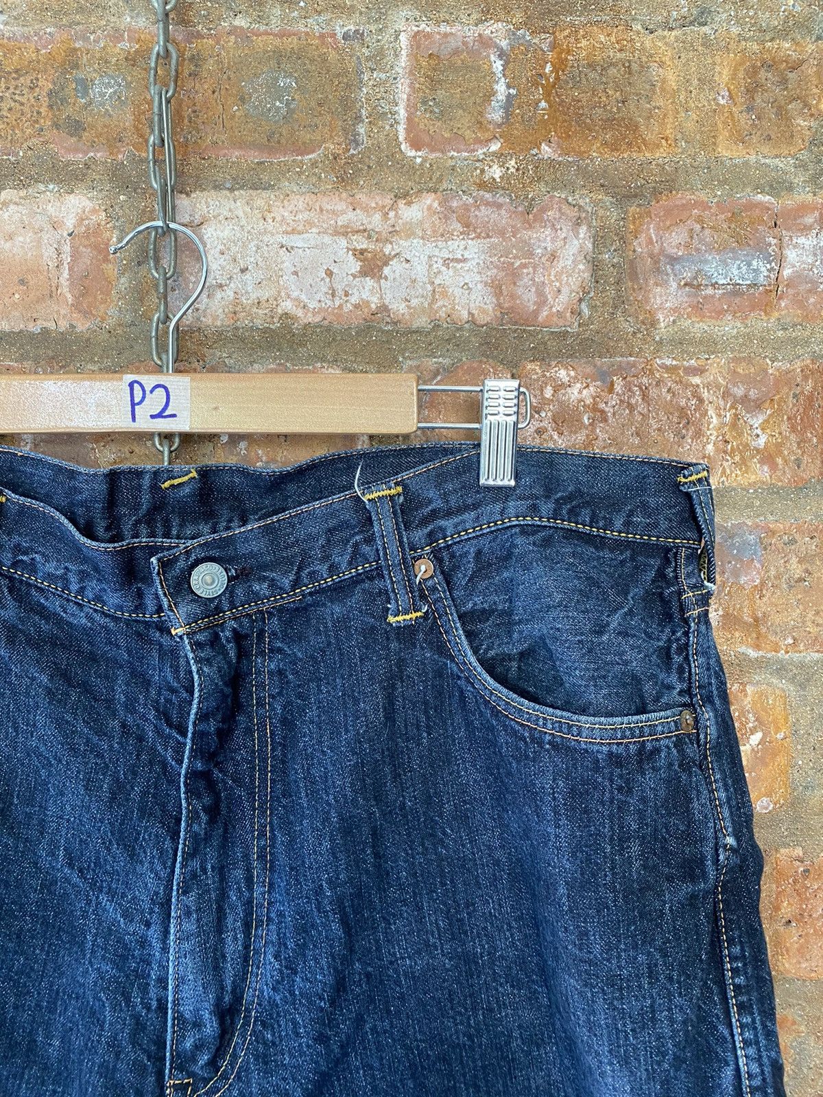 Evisu × Japanese Brand 2000s EVISU by Yamane denim short or 3/4 Size US 39 - 6 Thumbnail