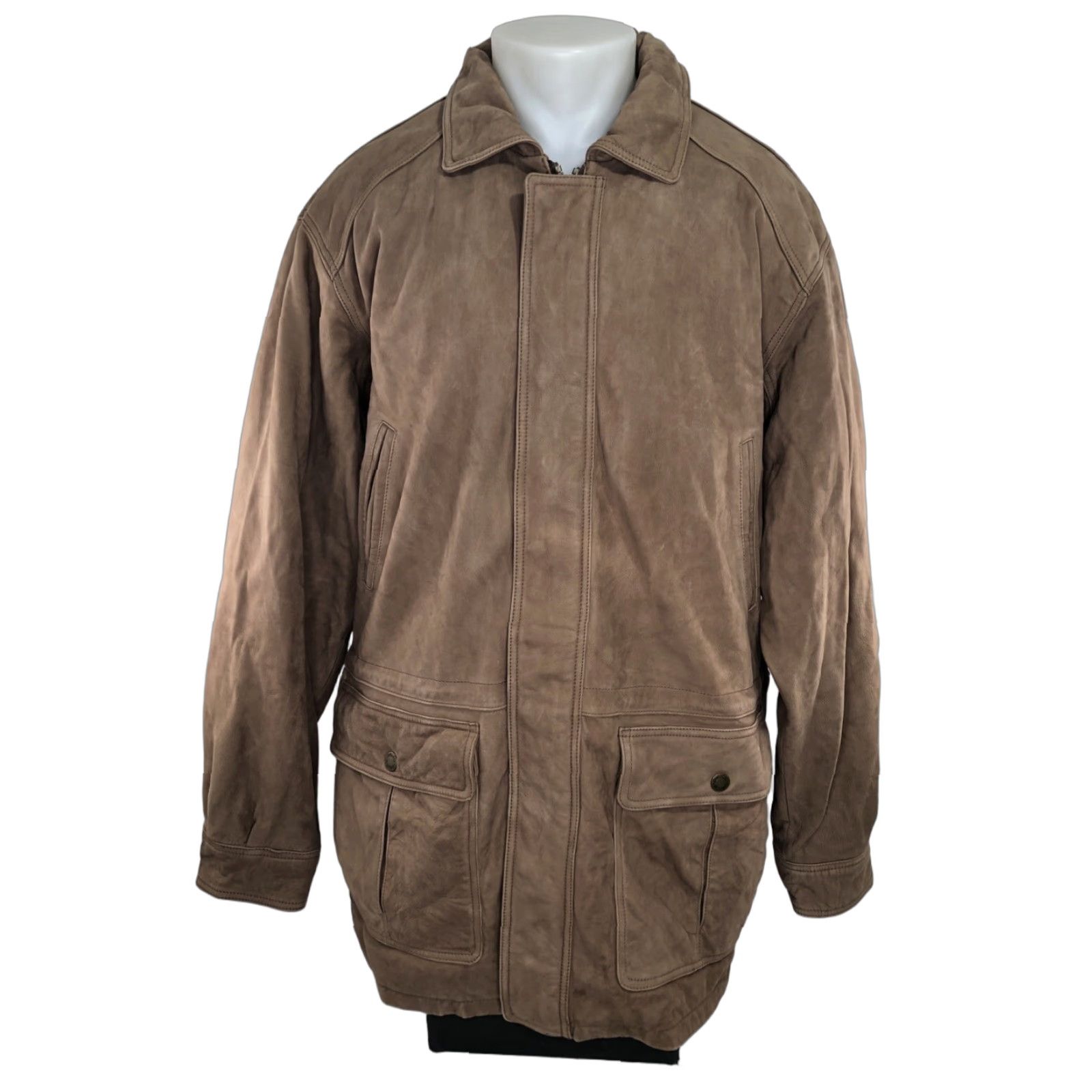Vintage CABELA'S Outfitter Series LEATHER Ranch Jacket XL TALL Lined Thinsulate Brown Men Size US XL / EU 56 / 4 - 1 Thumbnail