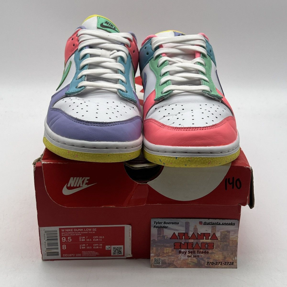 Nike Wmns Nike dunk low candy Size US 9.5 / IT 39.5 - 2 Thumbnail
