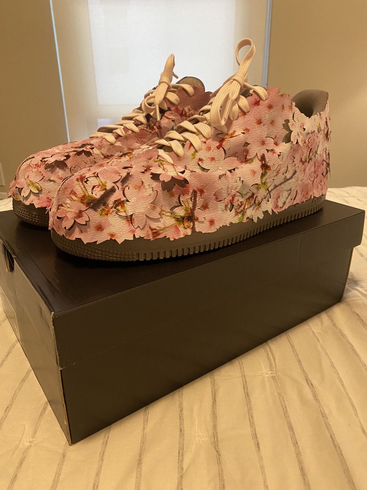 Nike Nike Air Force 1 ‘07 Premium Cherry Blossoms Sz13 Size US 13 / EU 46 - 2 Thumbnail