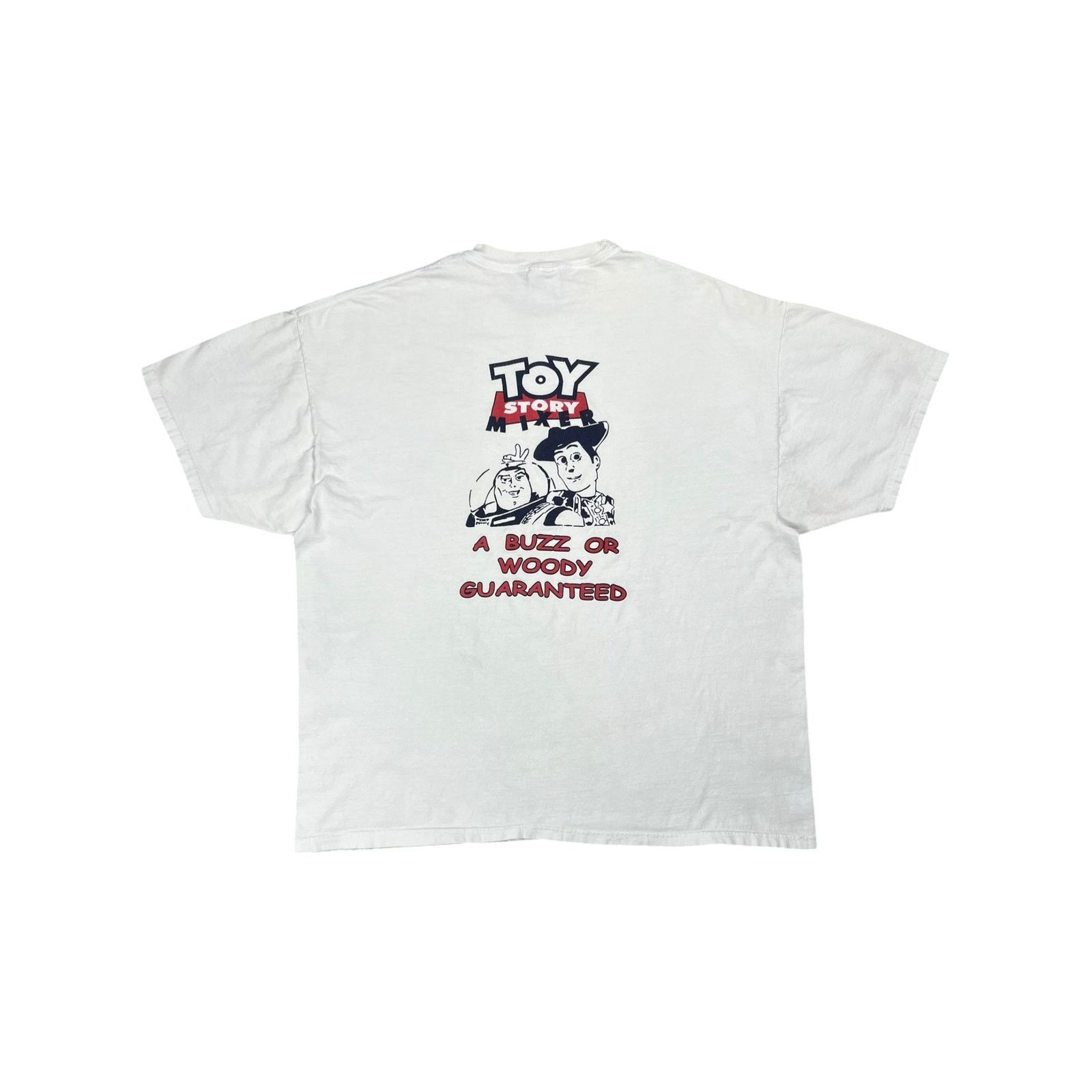 Hanes × Vintage 2001 Toy Story Frat Parody “A BUZZ OR WOODY GUARANTEED” tee Size US XL / EU 56 / 4 - 1 Thumbnail