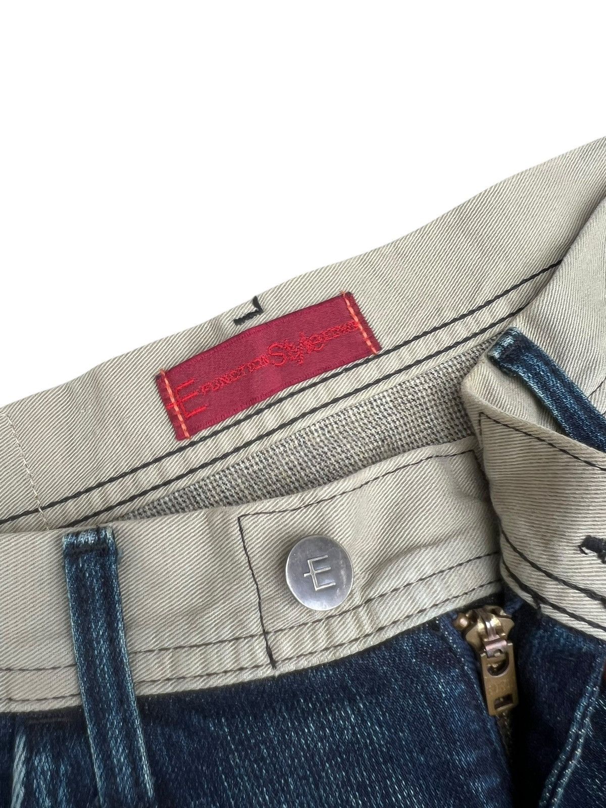 Edwin 2000s Edwin E-Function Mud Wash Fade Denim Bootcut Jeans Size US 32 / EU 48 - 7 Thumbnail
