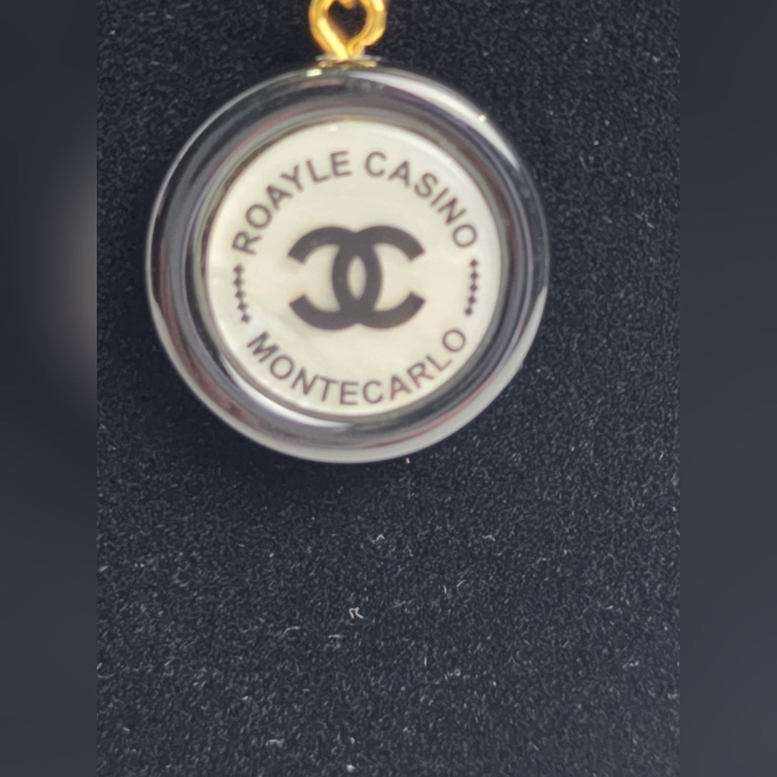 Chanel Chanel Monte Carlo Roayle Casino Black Pearl Gold necklace Size ONE SIZE - 3 Thumbnail