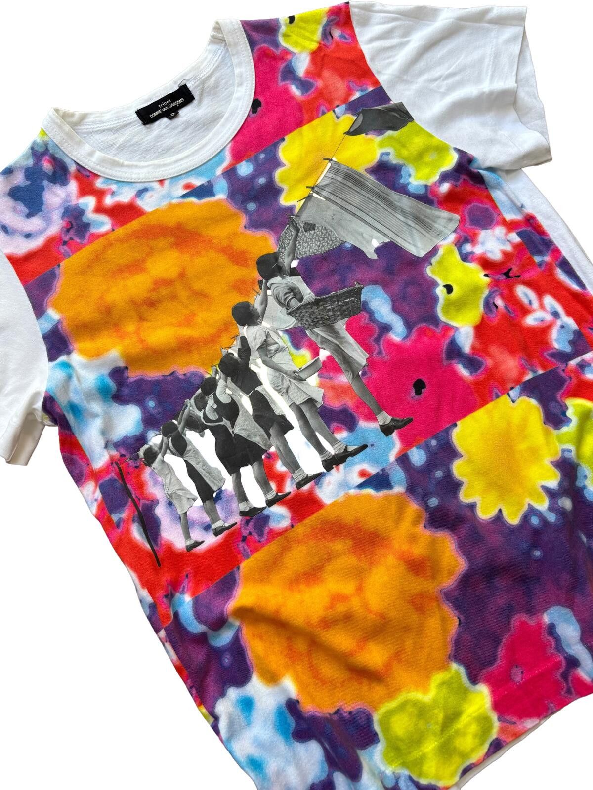 Comme des Garcons Tricot CDG Graphic Print Tee Multicolour S Size S / US 4 / IT 40 - 2 Thumbnail