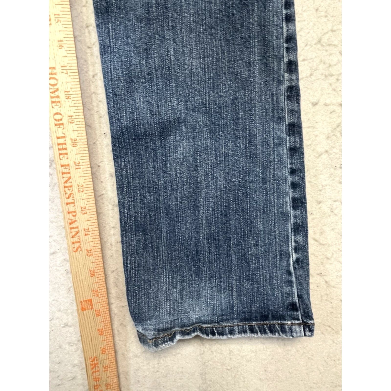 Lucky Brand VINTAGE Lucky Brand Jeans Womens Denim Classic Fit Straight Leg Sz 10/30 Distressed Blue Size 32" / US 10 / IT 46 - 5 Thumbnail