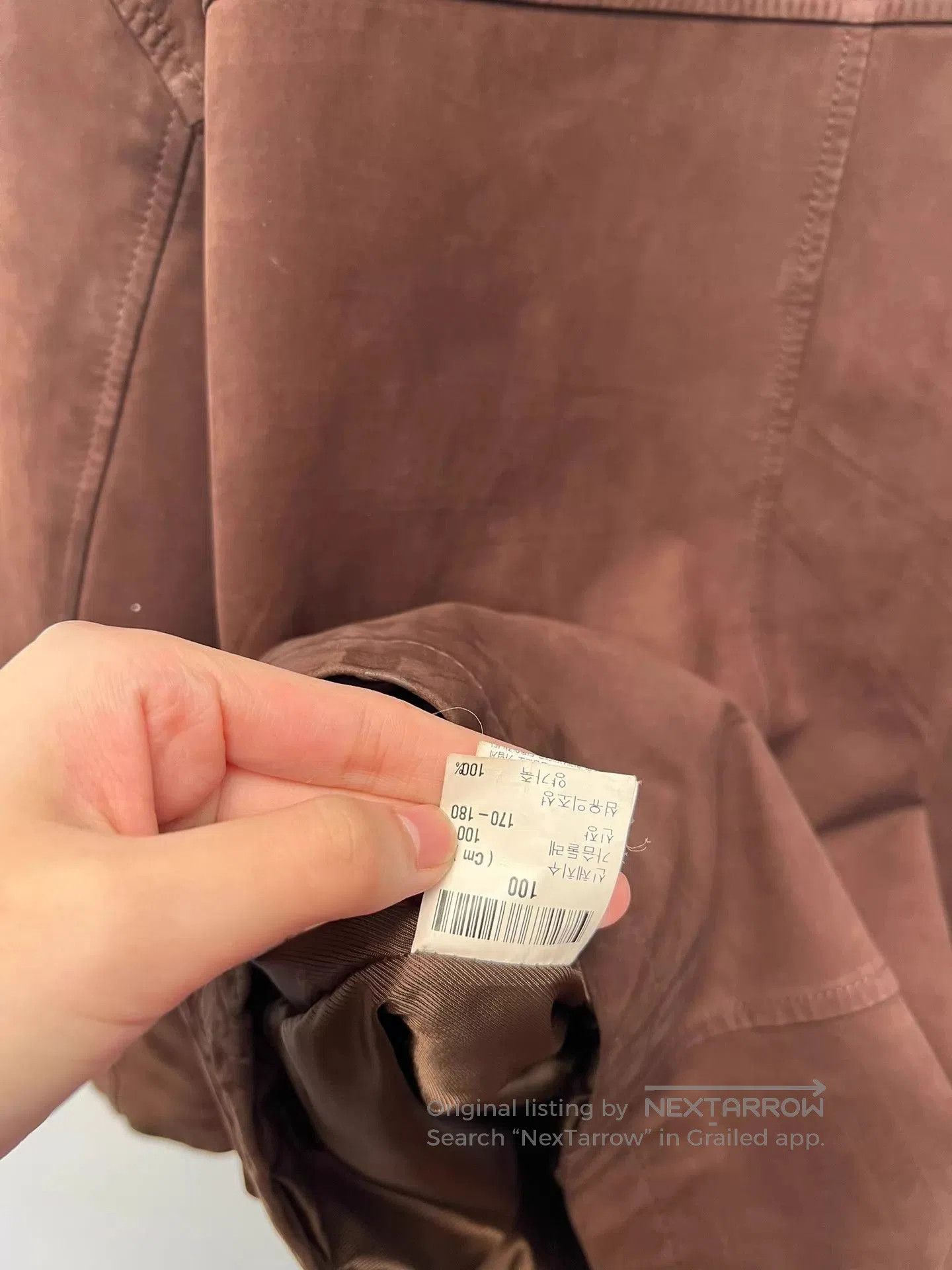 Yves Saint Laurent Brown Leather Collar Zip. Size US L / EU 52-54 / 3 - 7 Thumbnail