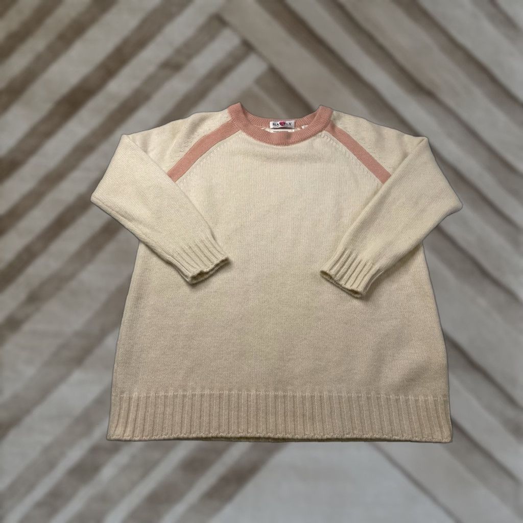 CHINTI & PARKER Chinti & Parker Sweater Pullover 100% Cashmere Knit Round Neck Long Sleeve Beige S Womens Regular Pullovers Size S / US 4 / IT 40 - 1 Thumbnail