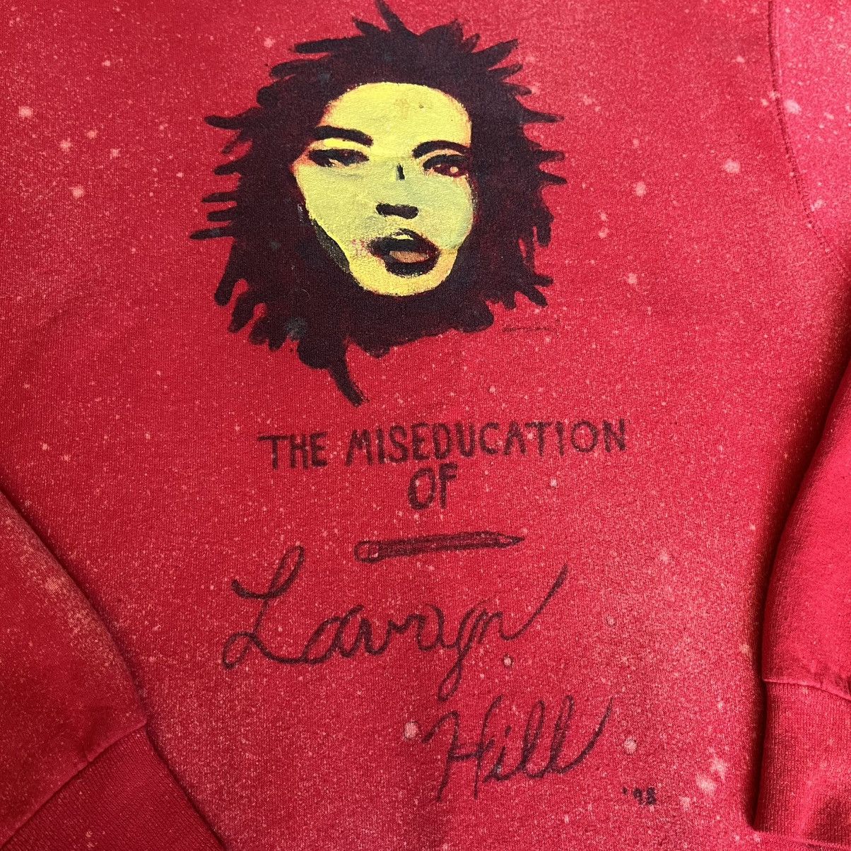 Rap Tees × Vintage Vintage Style Hand Painted Miseducation Lauryn Hill Crewneck Size US M / EU 48-50 / 2 - 3 Thumbnail