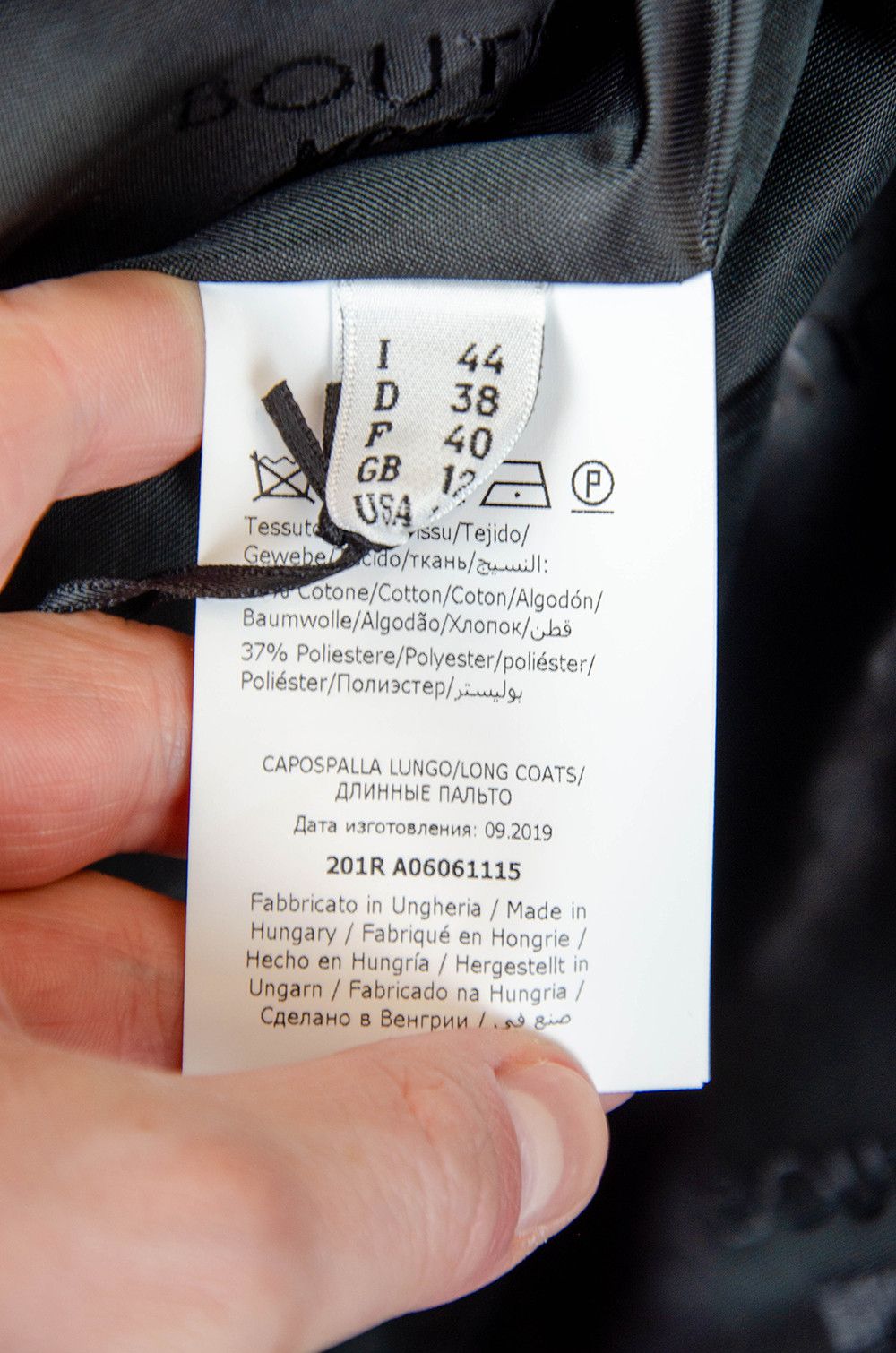 Boutique Moschino Moschino Boutique Floral Coat Black Blue Belted - Size IT44 Size M / US 6-8 / IT 42-44 - 13 Thumbnail