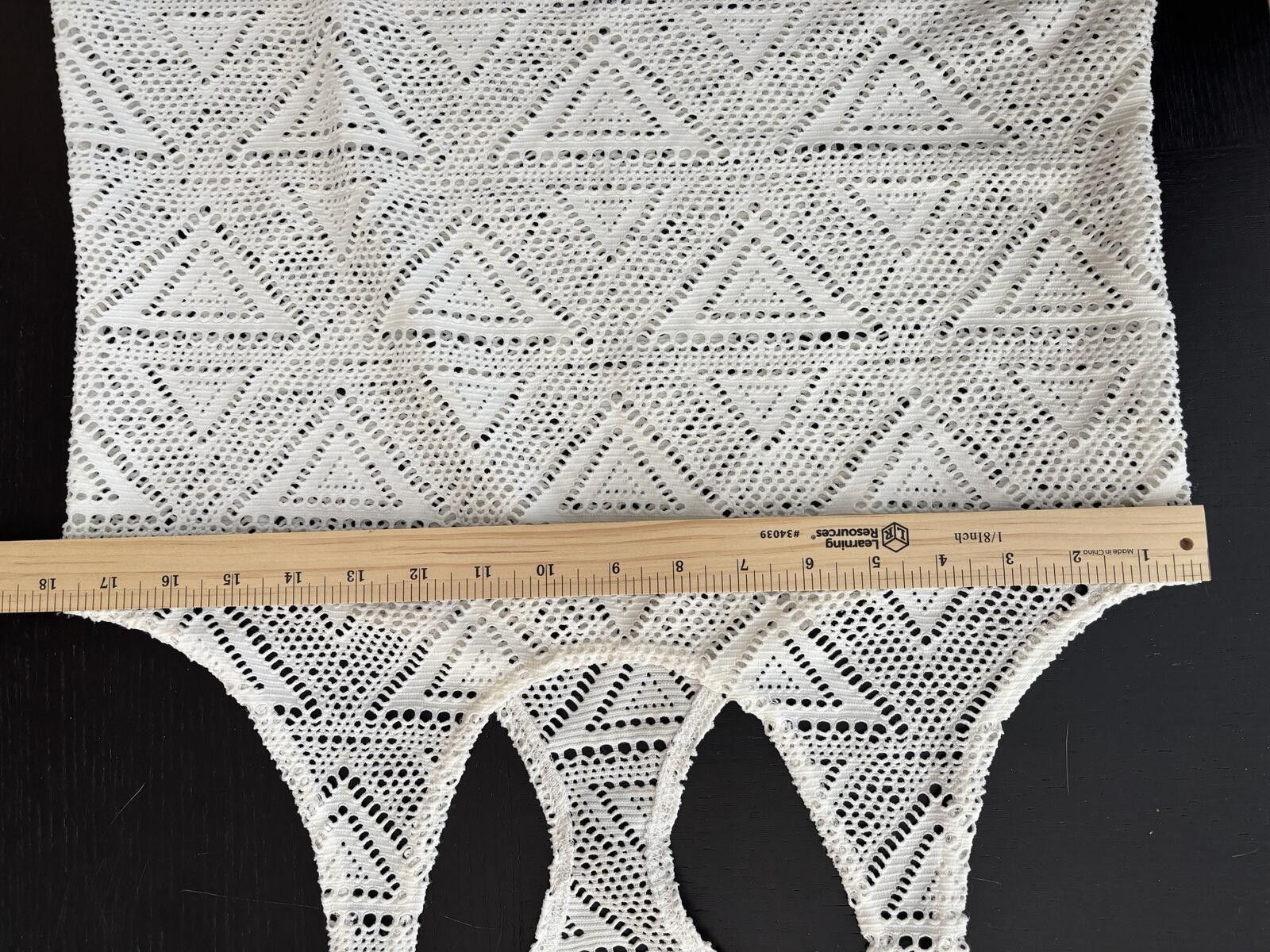 Other LAGACI Crochet Sleeveless Swim Cover-Up Dress in Cream. L Size ONE SIZE - 8 Thumbnail