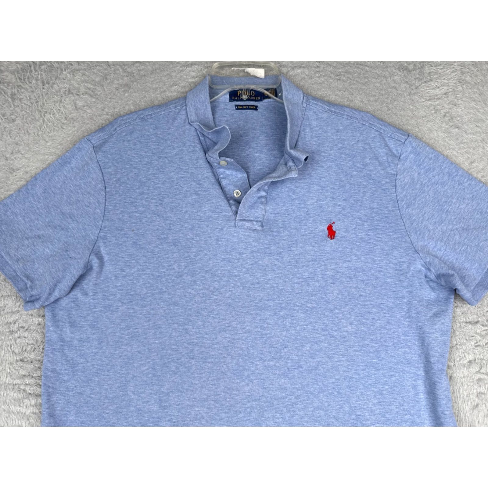 Ralph Lauren Polo Ralph Lauren Polo Shirt Men XL Blue Golf 100% Cotton Golfer Short Sleeve Shirt Size US XL / EU 56 / 4 - 4 Thumbnail