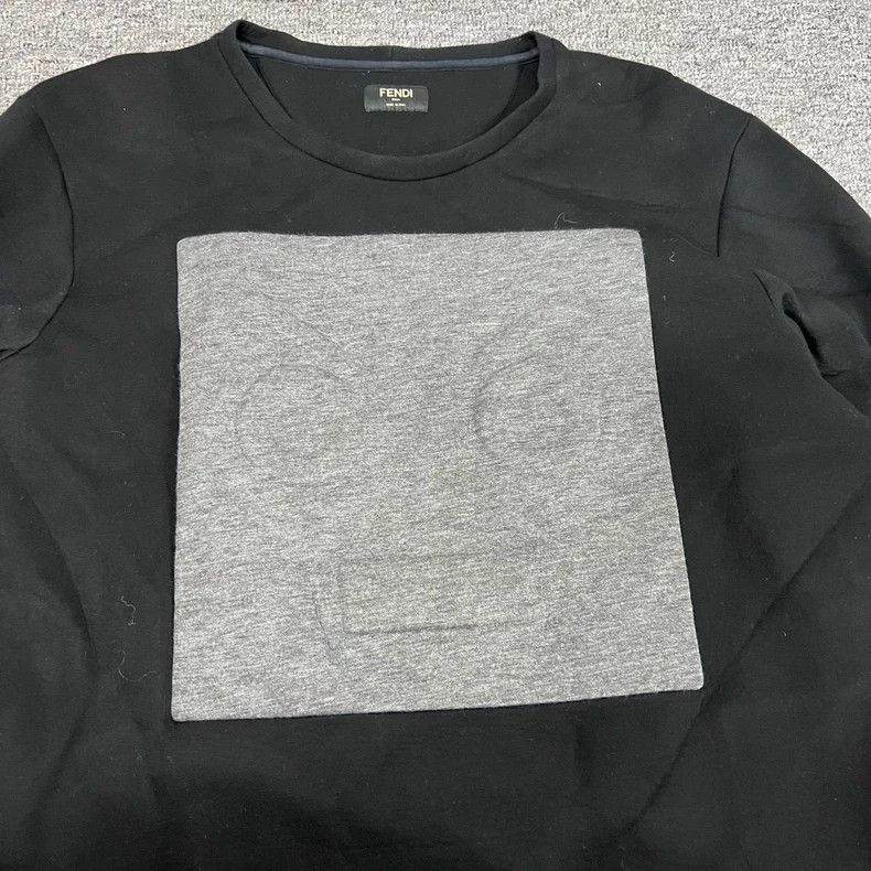 Fendi Fendi Pullover Sweatshirt in Black and Grey Size US L / EU 52-54 / 3 - 5 Thumbnail