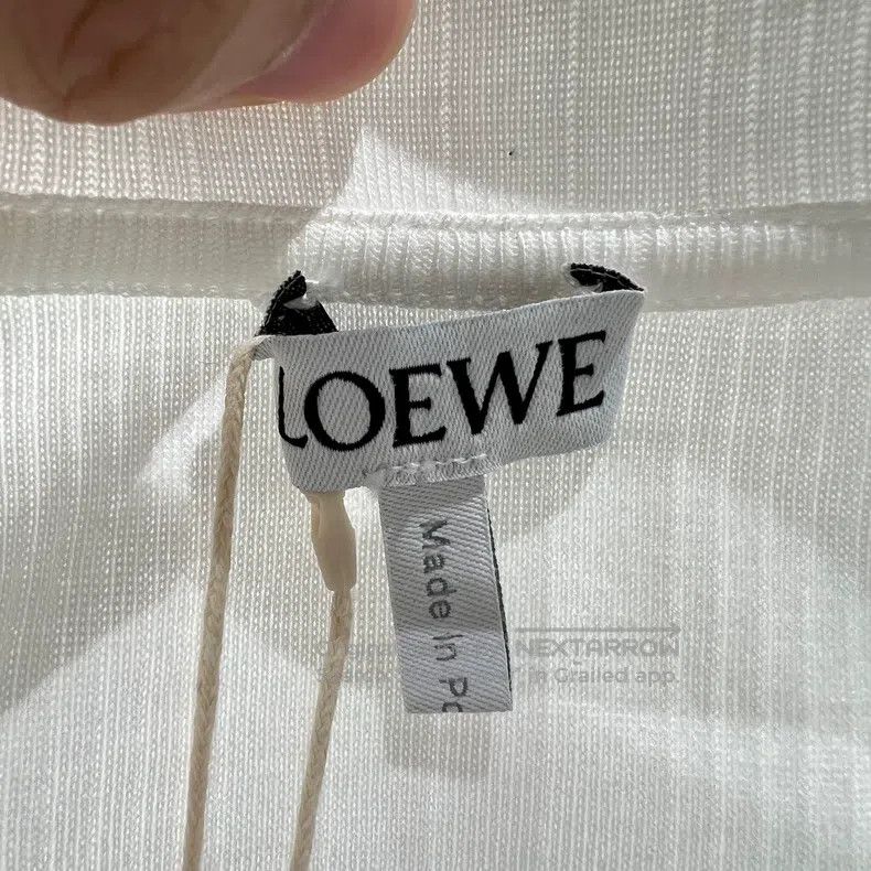 Loewe Loewe Logo Embroidered Short Sleeve Size XS / US 0-2 / IT 36-38 - 3 Thumbnail