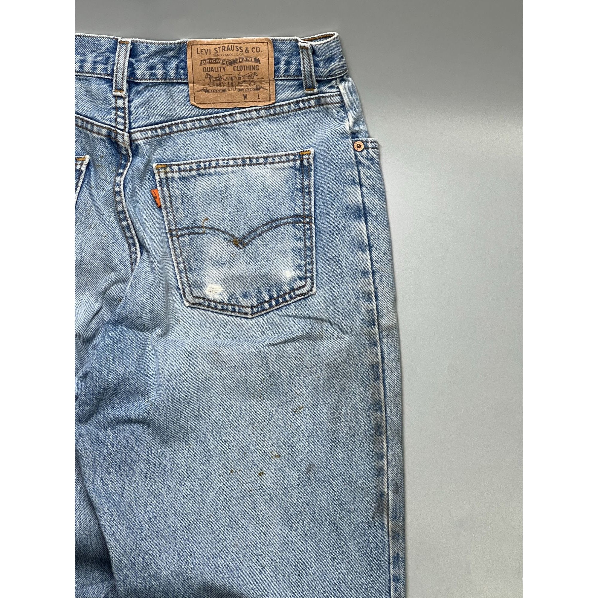 Levi's Vintage Clothing Levi’s 726 Vintage Distressed Denim Jeans Pants (Y1062) Size US 33 - 14 Thumbnail