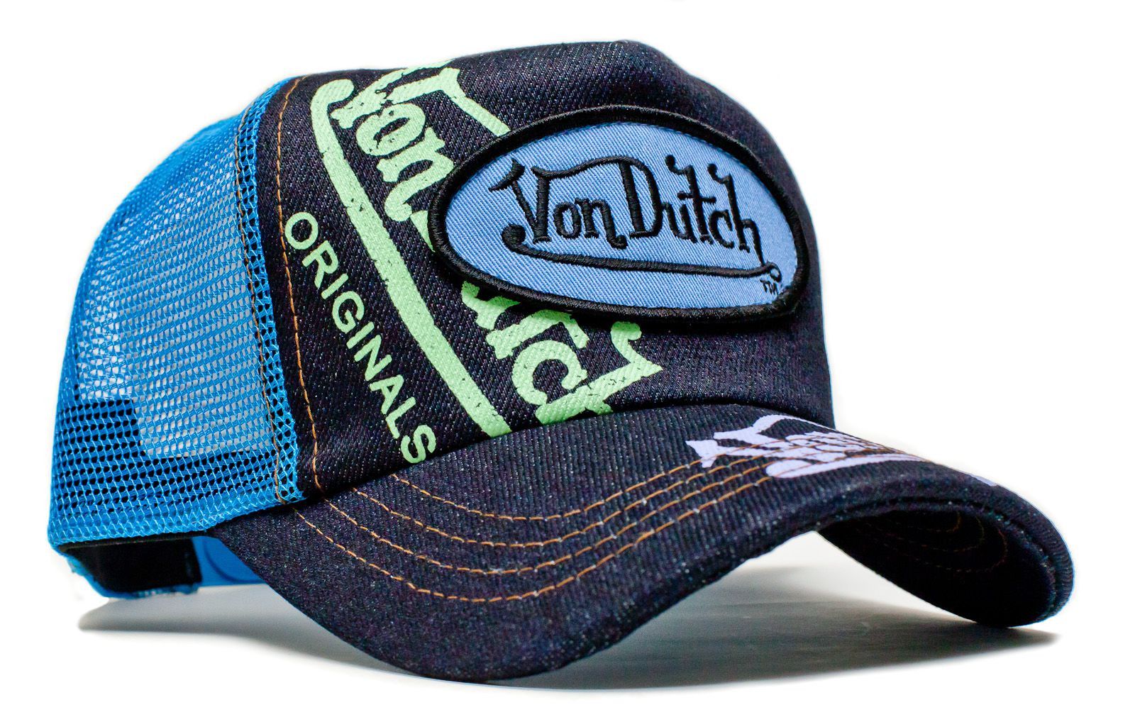 Other Authentic Vintage Von Dutch Originals Navy/Blue Truckers Cap Size ONE SIZE - 2 Thumbnail