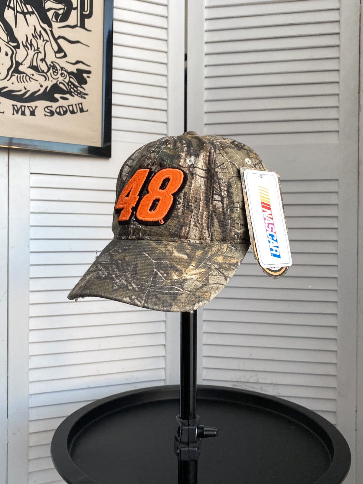 NASCAR × Realtree NASCAR Realtree Distressed Racing Hat Cap Number 48 Y2K Size ONE SIZE - 1 Thumbnail