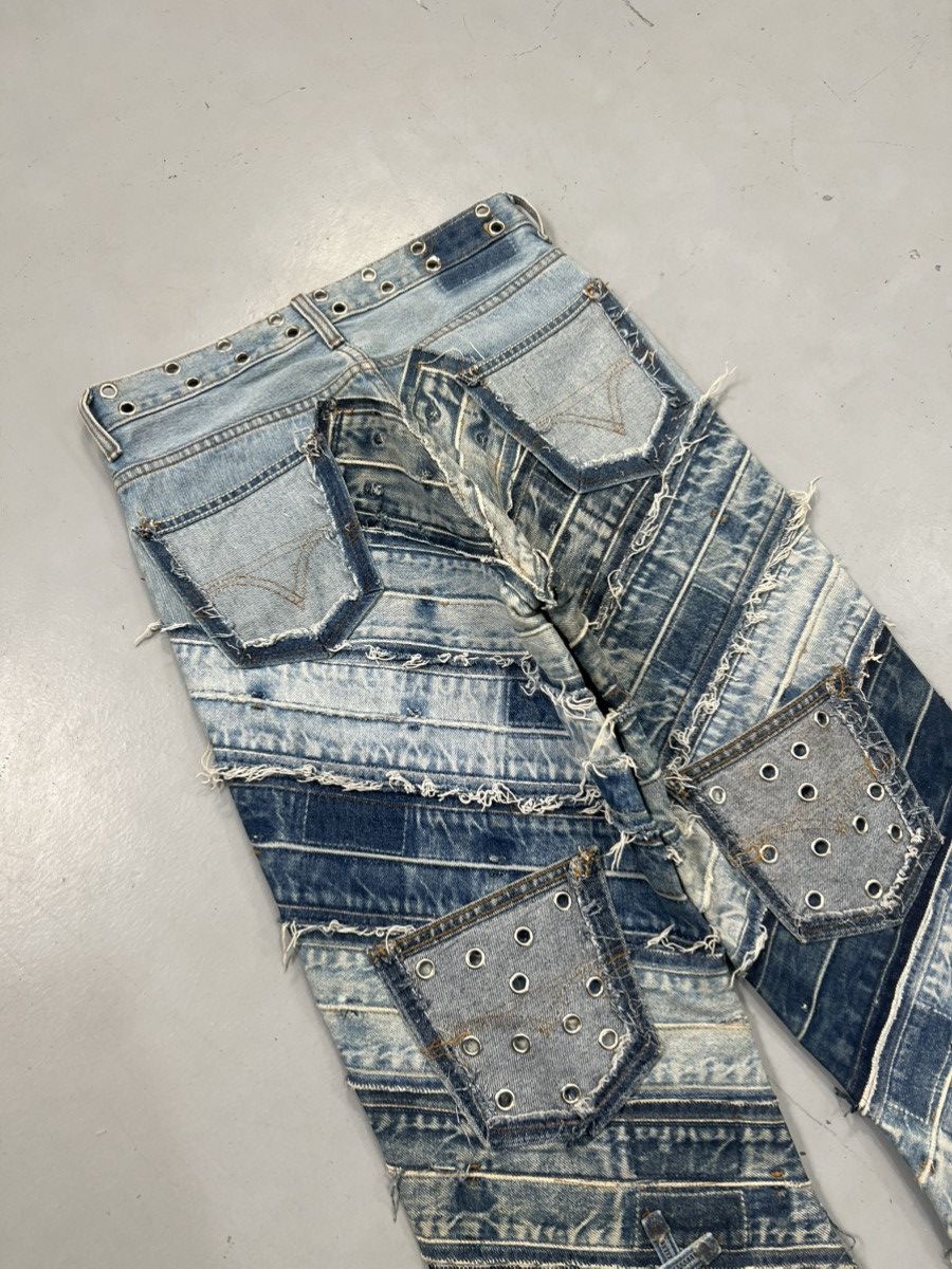 Vintage Vintage 1OF1 upcycled heavy studs baggy denim Size US 30 / EU 46 - 6 Thumbnail