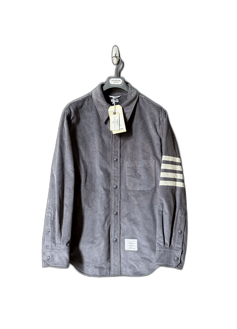 Thom Browne Thom Browne Gray Corduroy Jacket Size US L / EU 52-54 / 3 - 1 Thumbnail