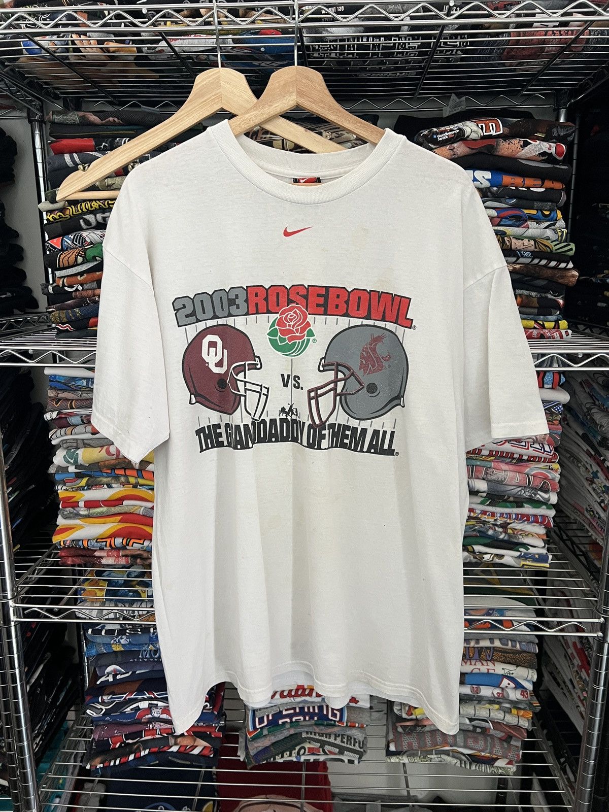 Nike 2003 Rose Bowl Sooners vs Cougars NCAA Grand Daddy of Them Size US L / EU 52-54 / 3 - 1 Thumbnail