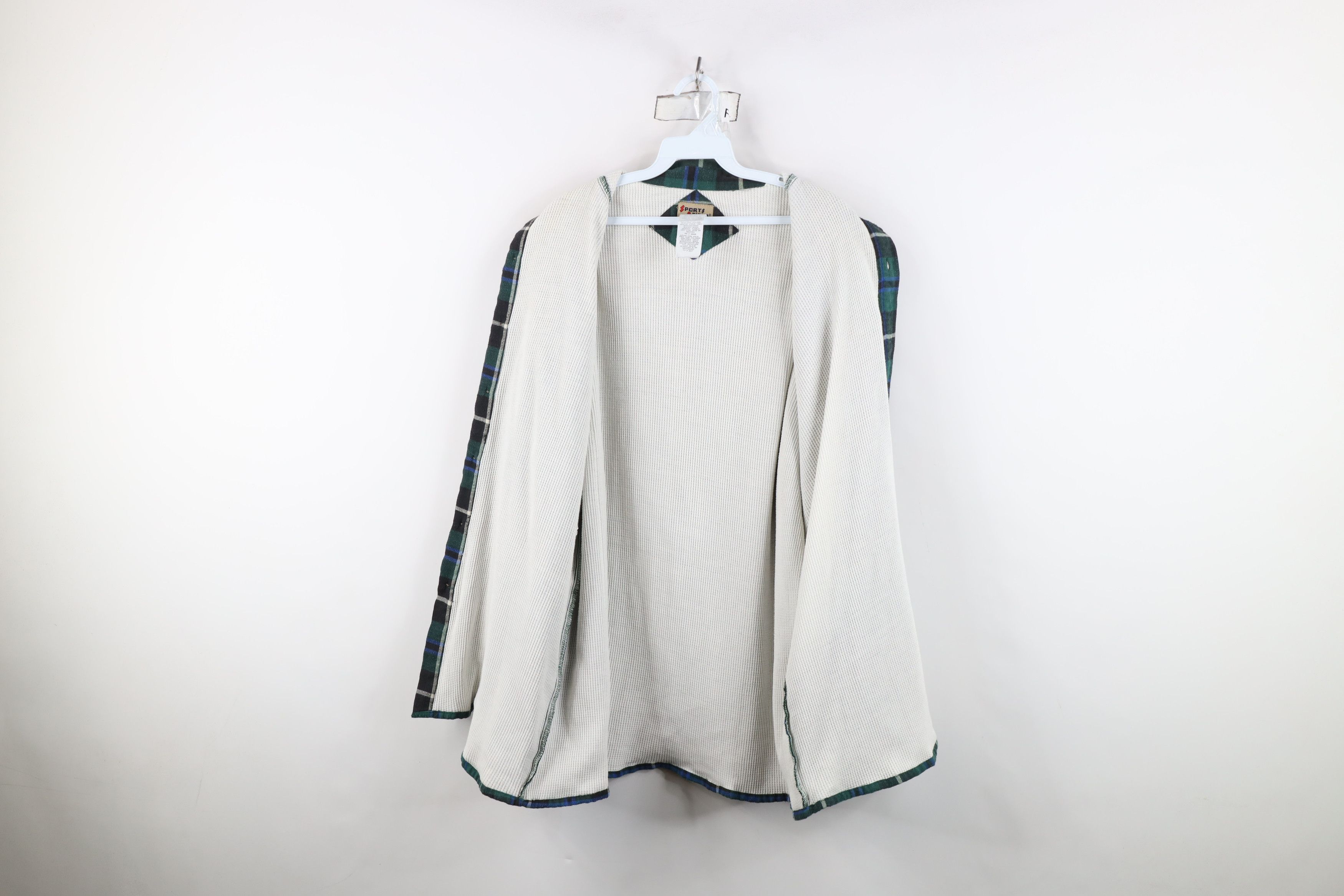 Vintage Vintage 90s Streetwear Flannel Button Shirt Jacket Plaid Size US XL / EU 56 / 4 - 8 Thumbnail