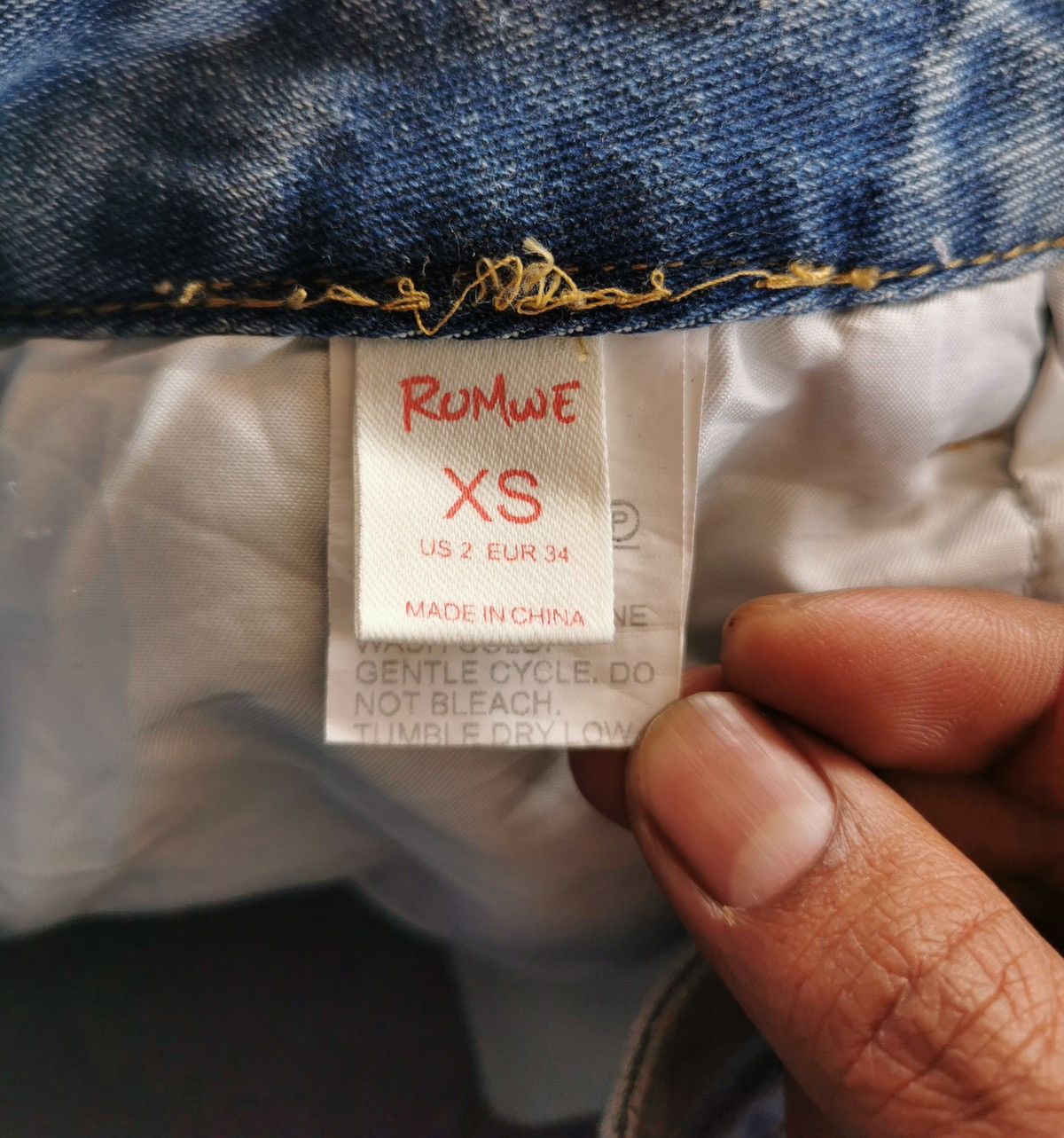 Japanese Brand × Jean × Kapital Romwe Loose Boro Patchwork Jeans Women Kapital inspired Size 27" / US 4 / IT 40 - 8 Thumbnail