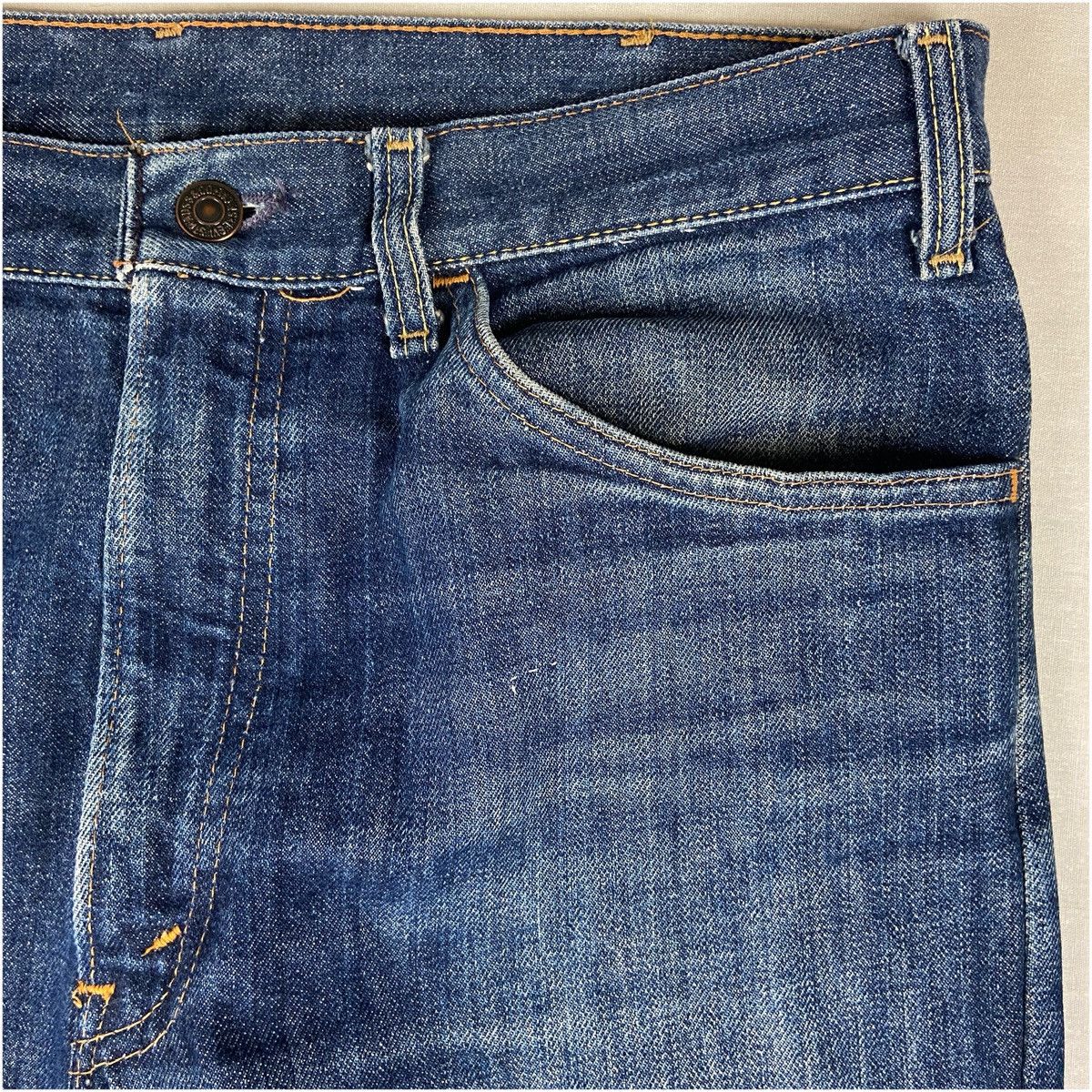 Levi's 1970–71 Levi’s 646 Jeans Big E Orange – Made in USA Size US 34 / EU 50 - 5 Thumbnail