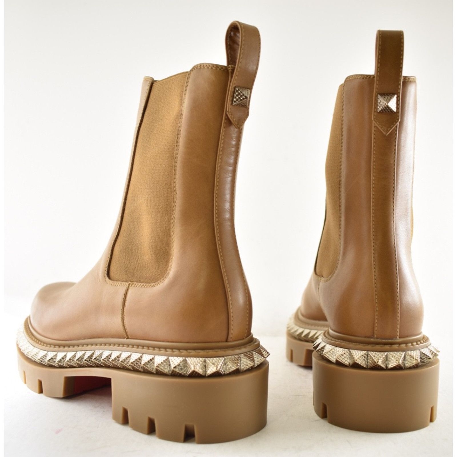 Christian Louboutin Christian Louboutin St Emilia Pyraclou Brown Chelsea Boot 38 Size US 8 / IT 38 - 19 Thumbnail