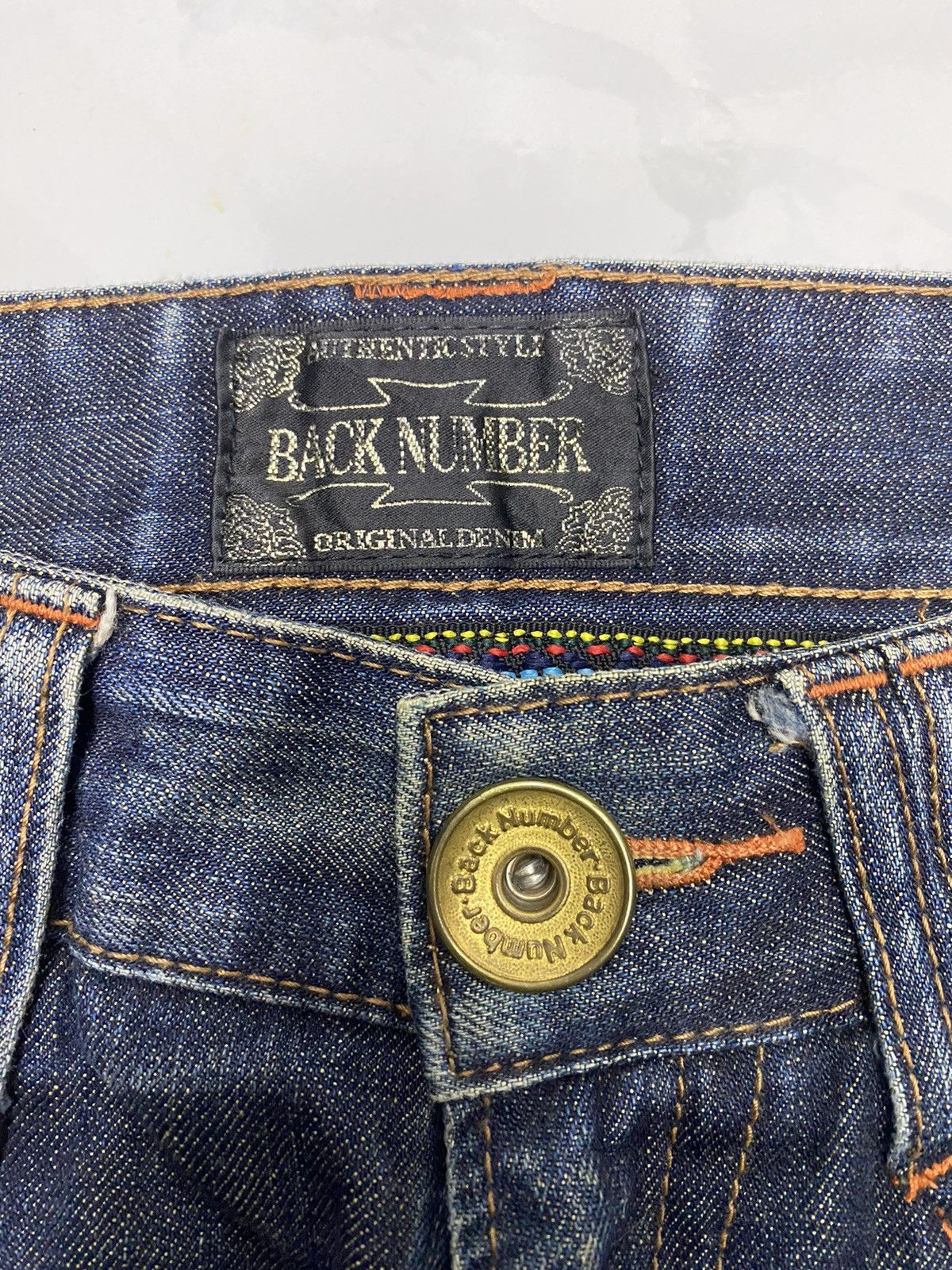 Hysteric Glamour DISTRESSED DENIM RIPS BACK NUMBER JAPANESE JEANS Size US 31 - 7 Thumbnail