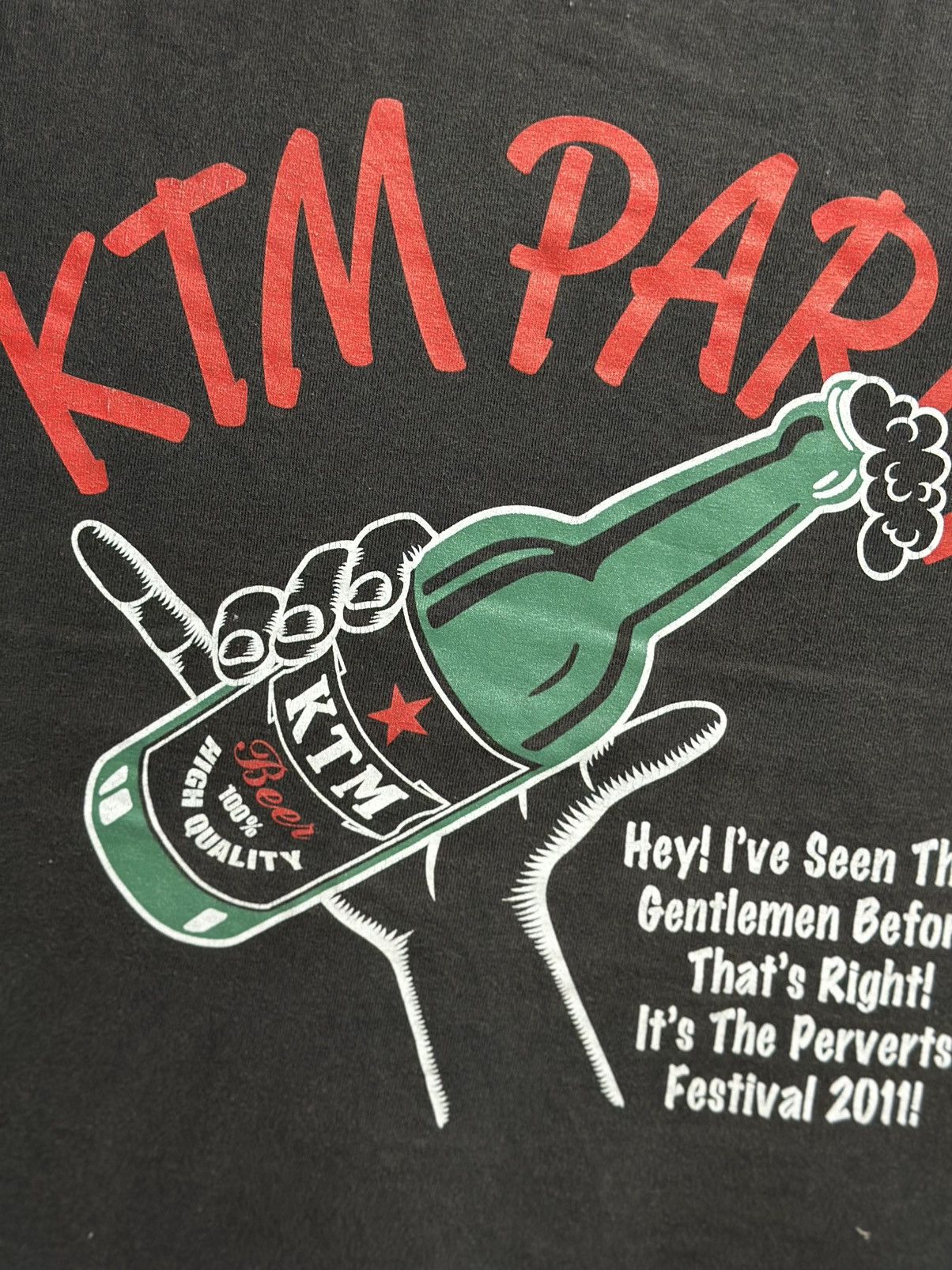 Sears × Vintage Vintage Ktm Party Faded Tee Size US M / EU 48-50 / 2 - 3 Thumbnail