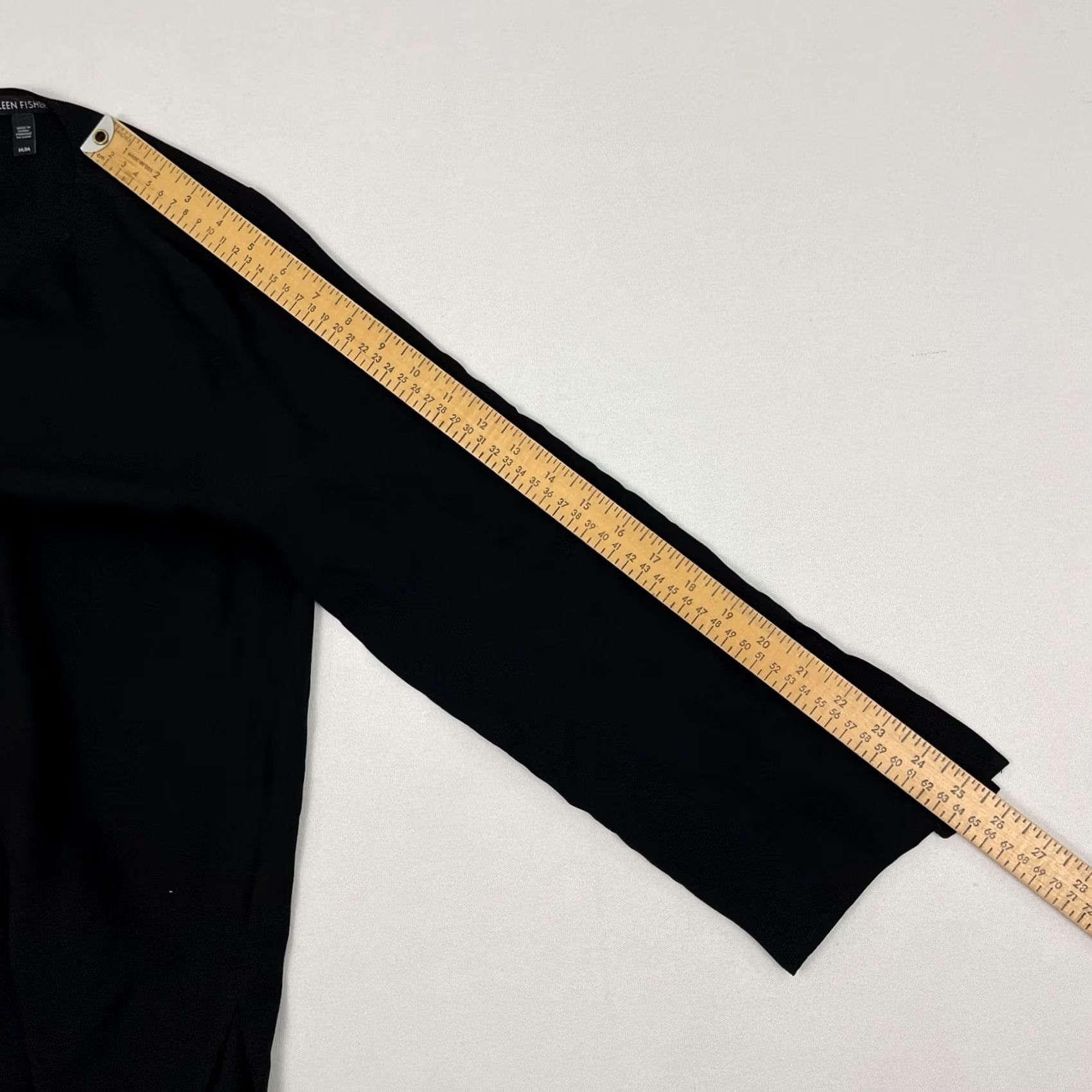 Eileen Fisher VINTAGE? No. Eileen Fisher Blouse Tunic Top Silk Black M Womens Regular Crew Neck Pullover Casual Size M / US 6-8 / IT 42-44 - 6 Thumbnail