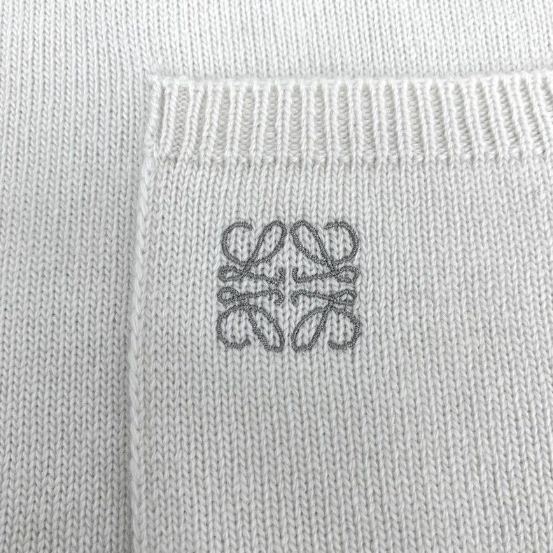 Loewe LOEWE Embroidered wool collar long sleeve Polo knit sweate Size XS / US 0-2 / IT 36-38 - 5 Thumbnail