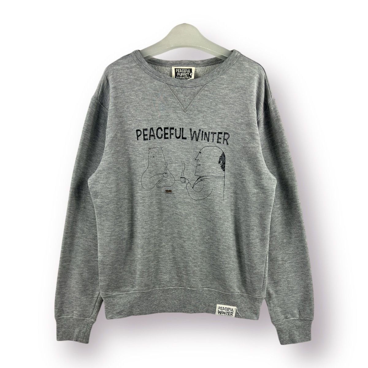 Anime × Cartoon Network × Japanese Brand 🔥 Peaceful Puppet Production Roundneck Sweatshirt - L Size US S / EU 44-46 / 1 - 1 Thumbnail
