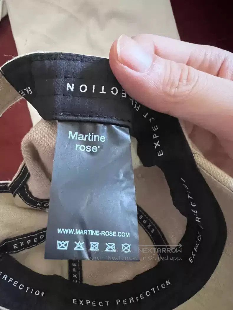 Martine Rose Martine Rose 24ss khaki baseball cap with broken brim. Size ONE SIZE - 4 Thumbnail