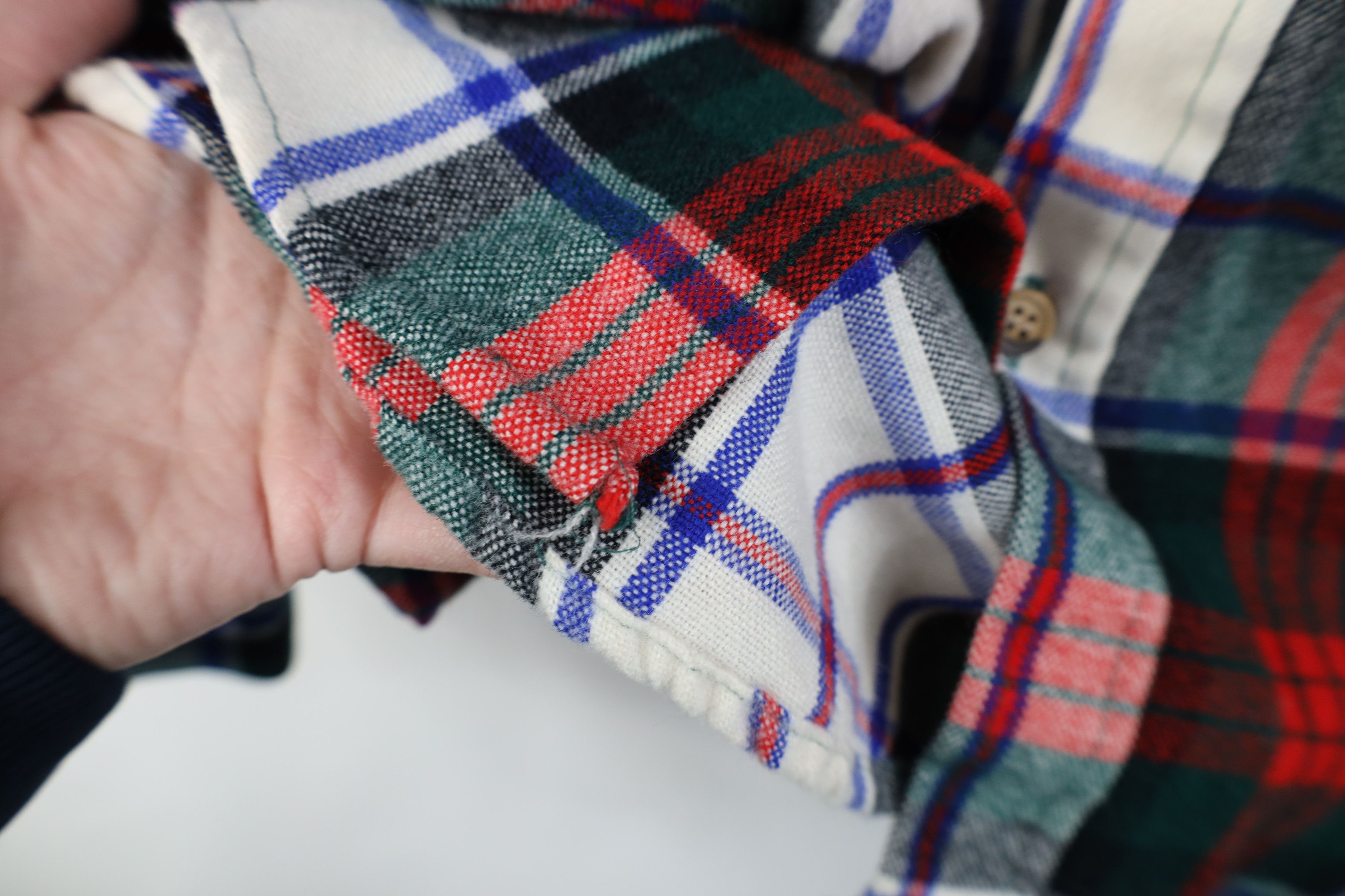 Vintage Vintage 90s Streetwear Flannel Collared Button Shirt Plaid Size US L / EU 52-54 / 3 - 10 Thumbnail