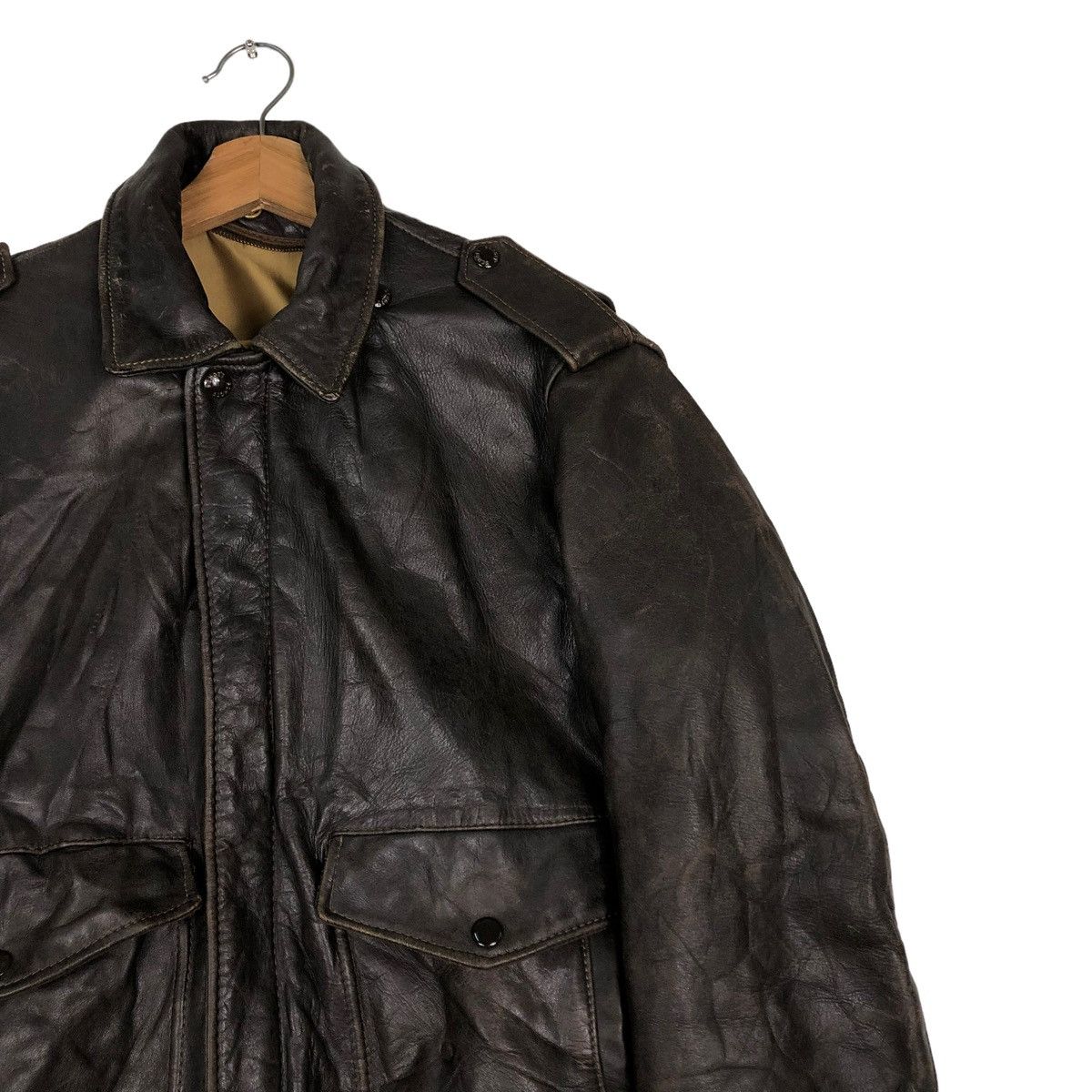 Schott 🔥VINTAGE 70’s SCHOTT MADE IN USA A2 LEATHER JACKET IDEAL Size US M / EU 48-50 / 2 - 3 Thumbnail