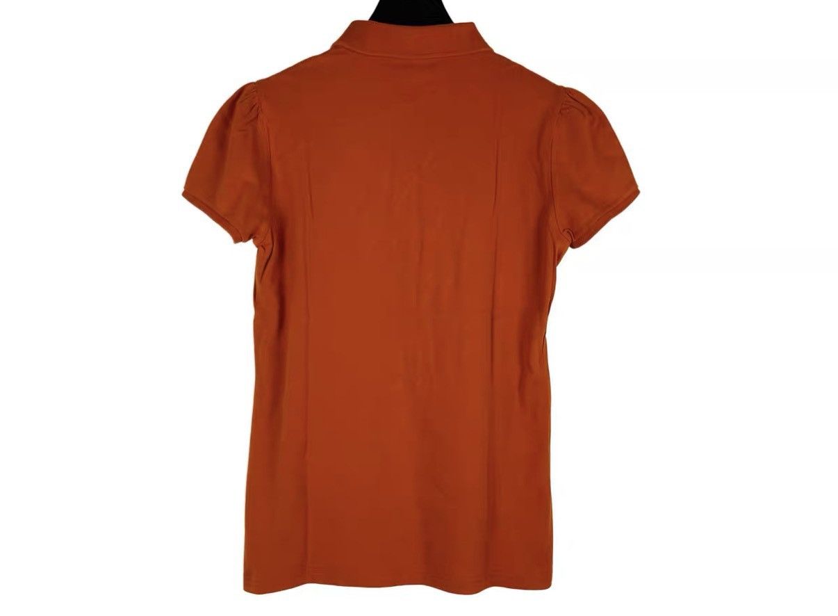Burberry Burberry Orange Equestrian Knight Embroidered Polo Shirt J31 Size US M / EU 48-50 / 2 - 2 Thumbnail