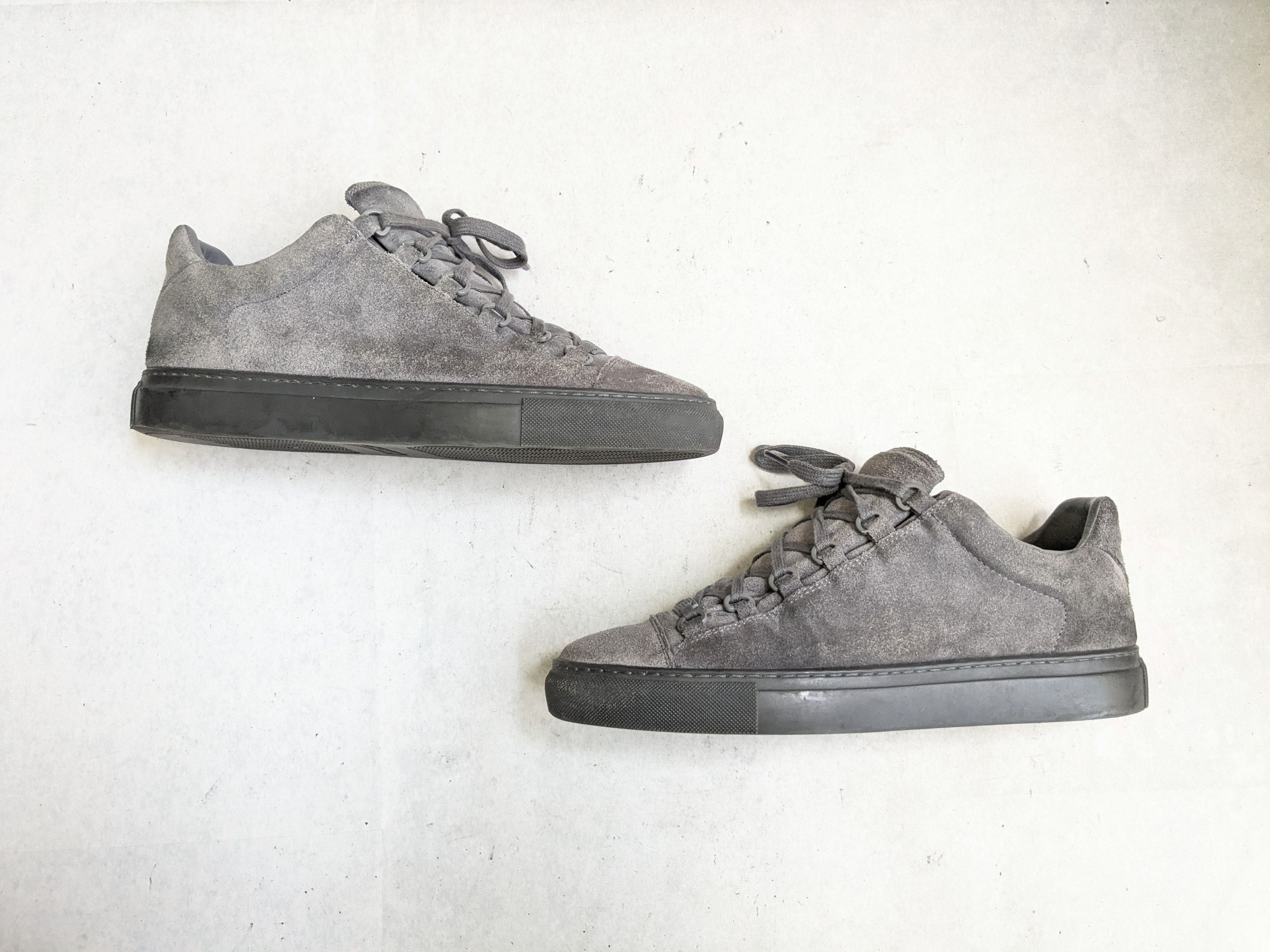 Balenciaga Balenciaga Arena Sneakers Gray 9 Low Tops Suede Size US 9 / EU 42 - 1 Thumbnail
