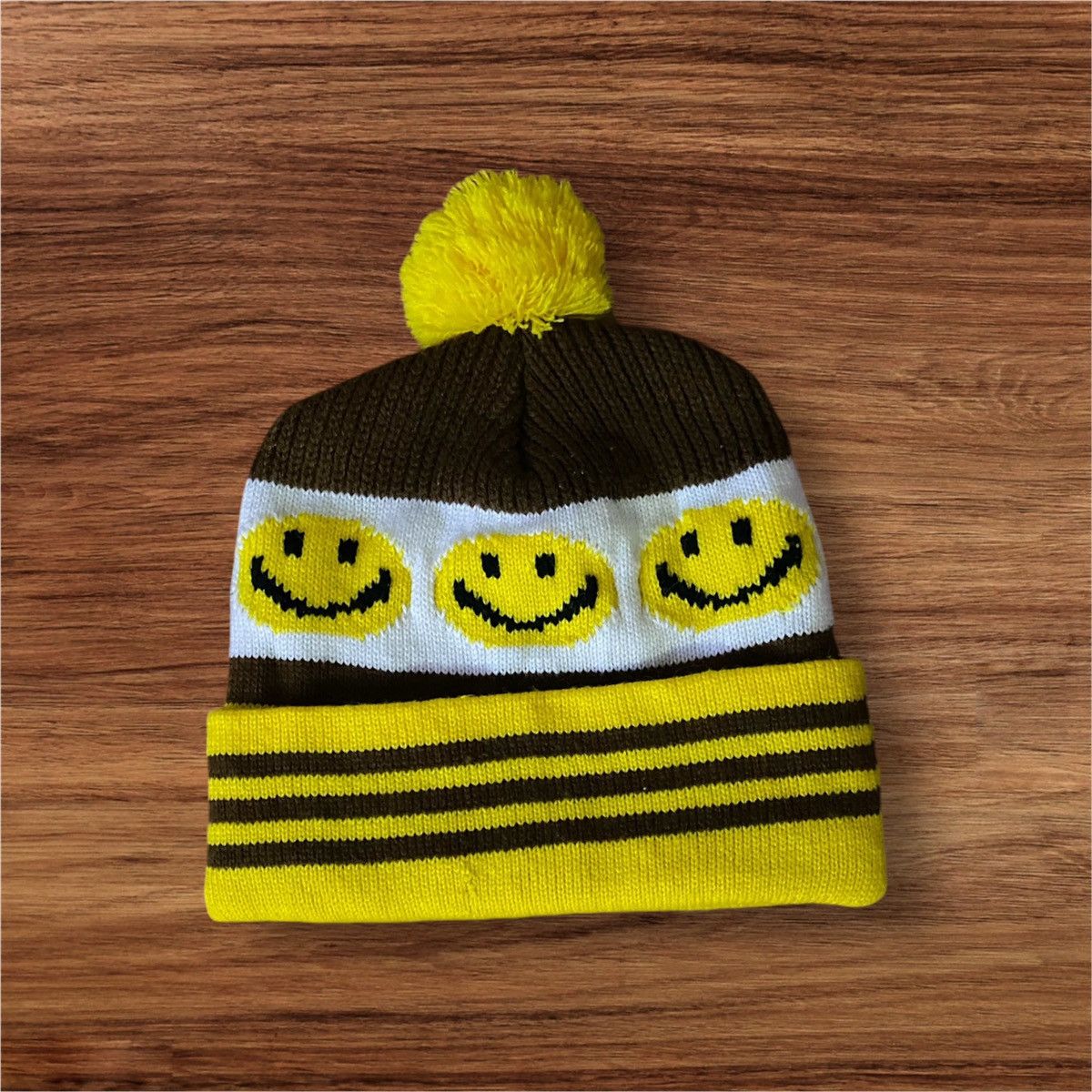Japanese Brand × Vintage Japanese Brand Smile Beanie Size ONE SIZE - 1 Thumbnail